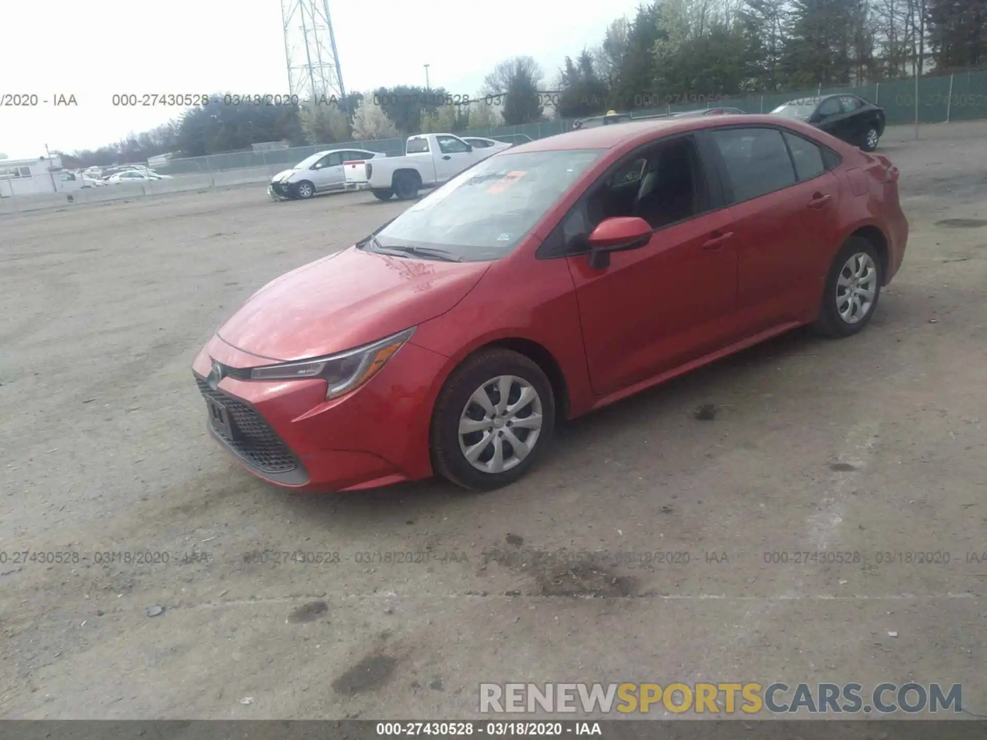 2 Photograph of a damaged car 5YFEPRAE7LP069651 TOYOTA COROLLA 2020