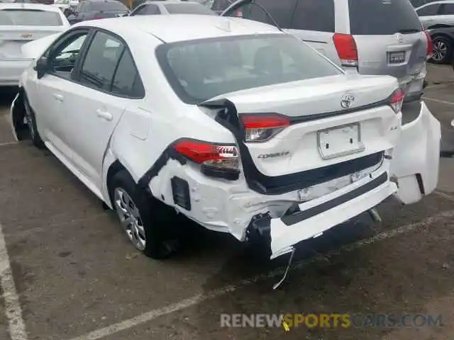 3 Photograph of a damaged car 5YFEPRAE7LP069973 TOYOTA COROLLA 2020