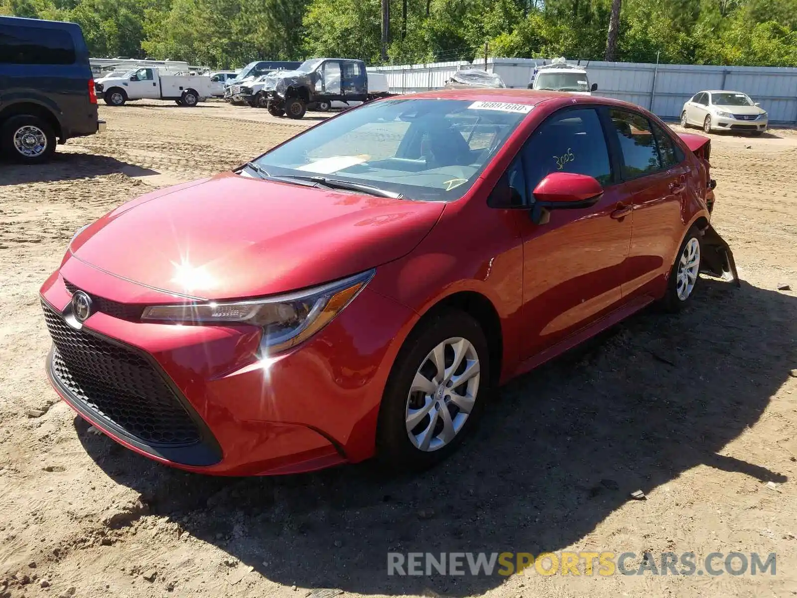 2 Photograph of a damaged car 5YFEPRAE7LP070654 TOYOTA COROLLA 2020