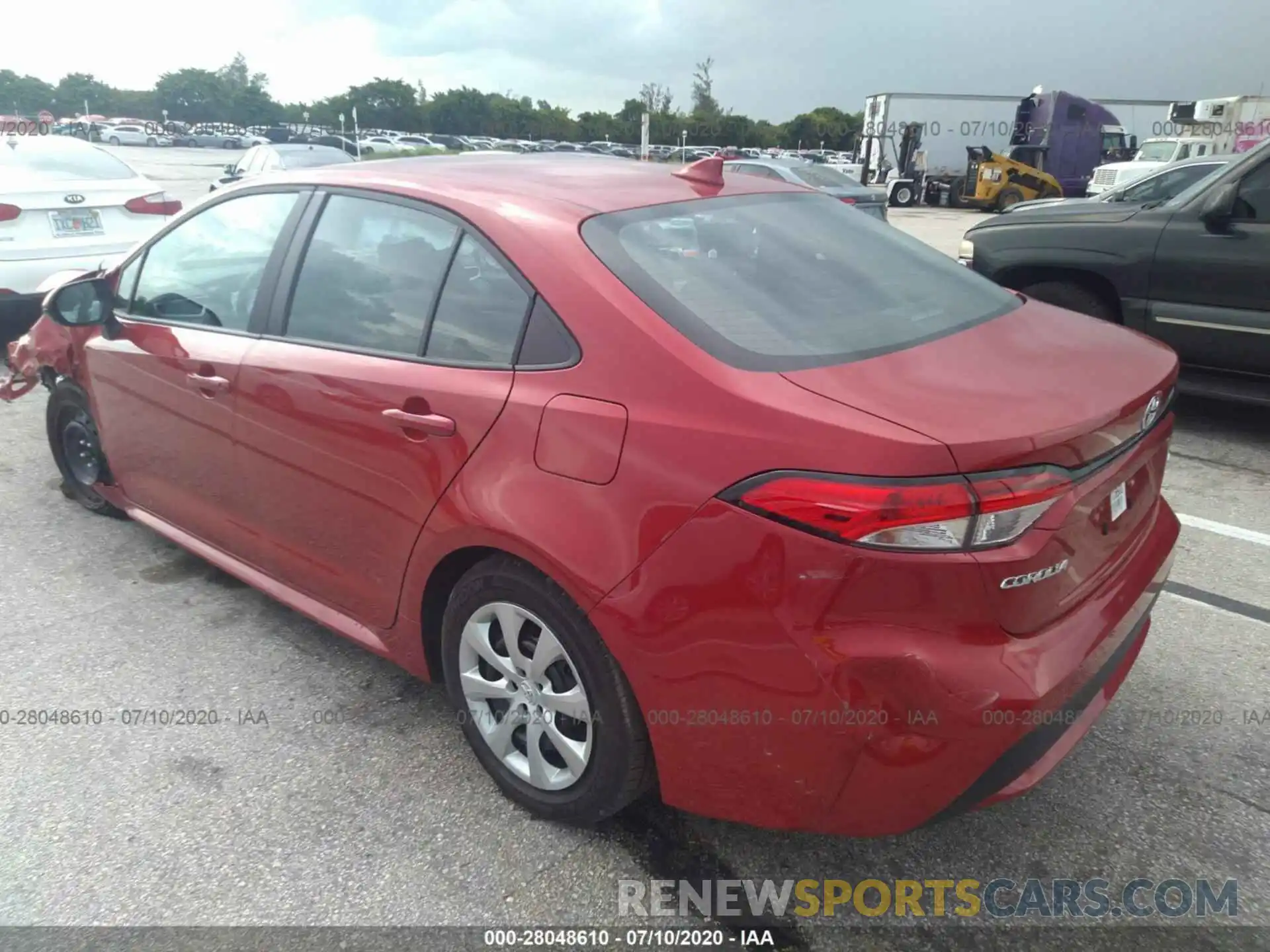 3 Photograph of a damaged car 5YFEPRAE7LP071156 TOYOTA COROLLA 2020