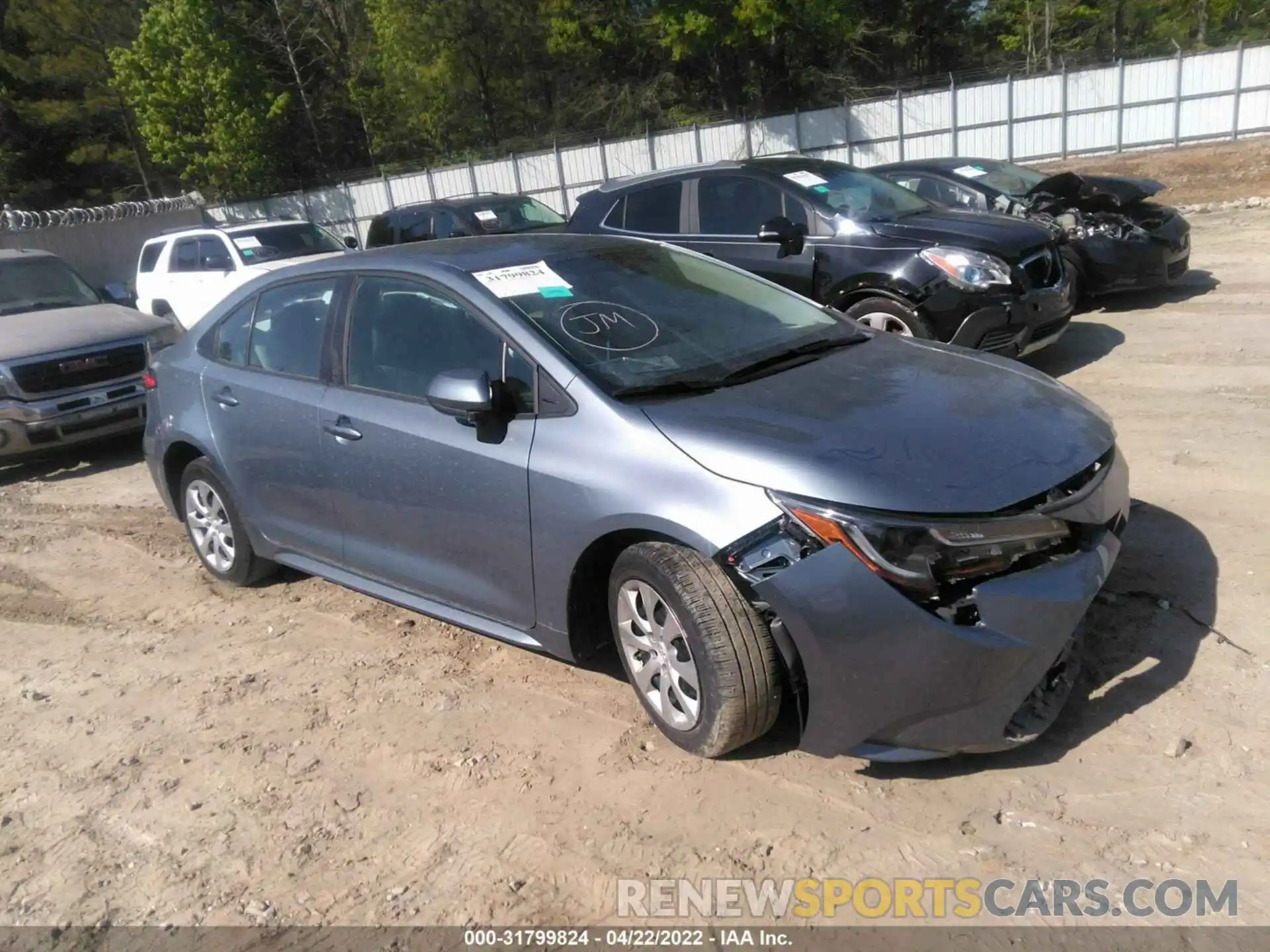 1 Photograph of a damaged car 5YFEPRAE7LP072274 TOYOTA COROLLA 2020