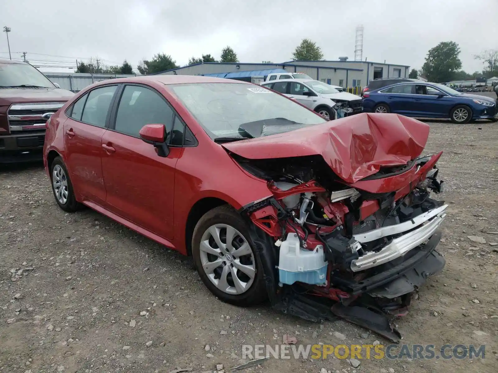 1 Photograph of a damaged car 5YFEPRAE7LP073327 TOYOTA COROLLA 2020