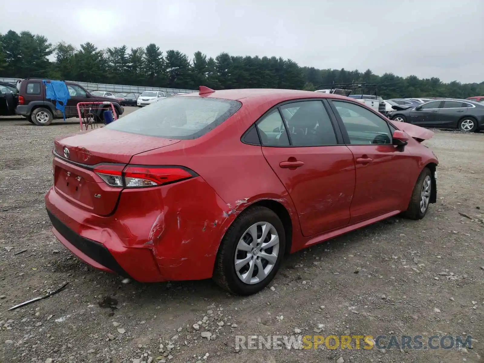 4 Photograph of a damaged car 5YFEPRAE7LP073327 TOYOTA COROLLA 2020