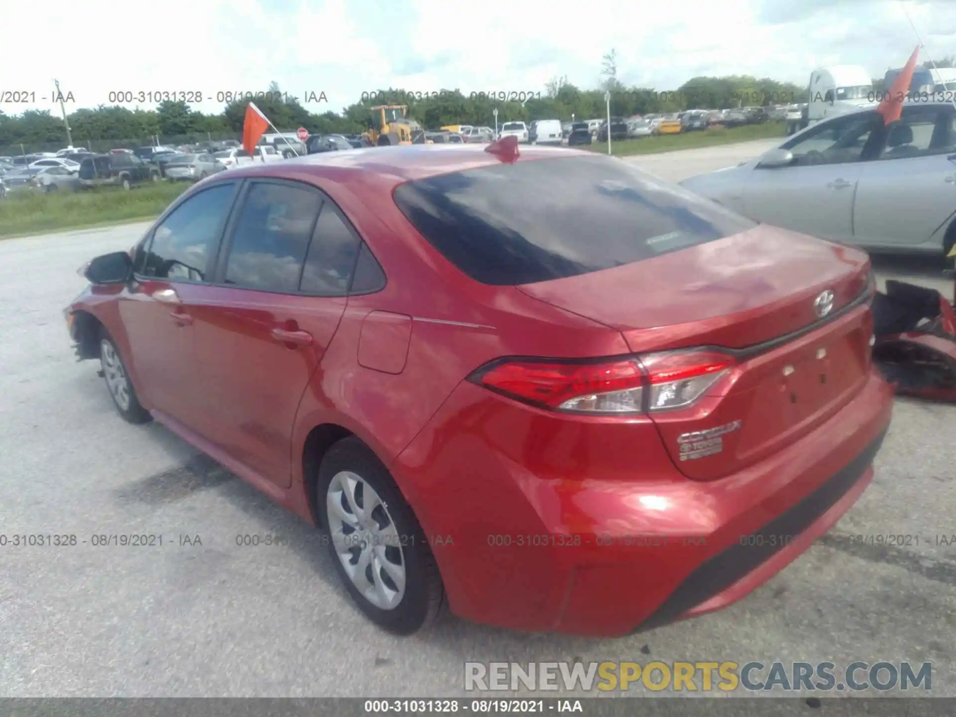 3 Photograph of a damaged car 5YFEPRAE7LP073540 TOYOTA COROLLA 2020