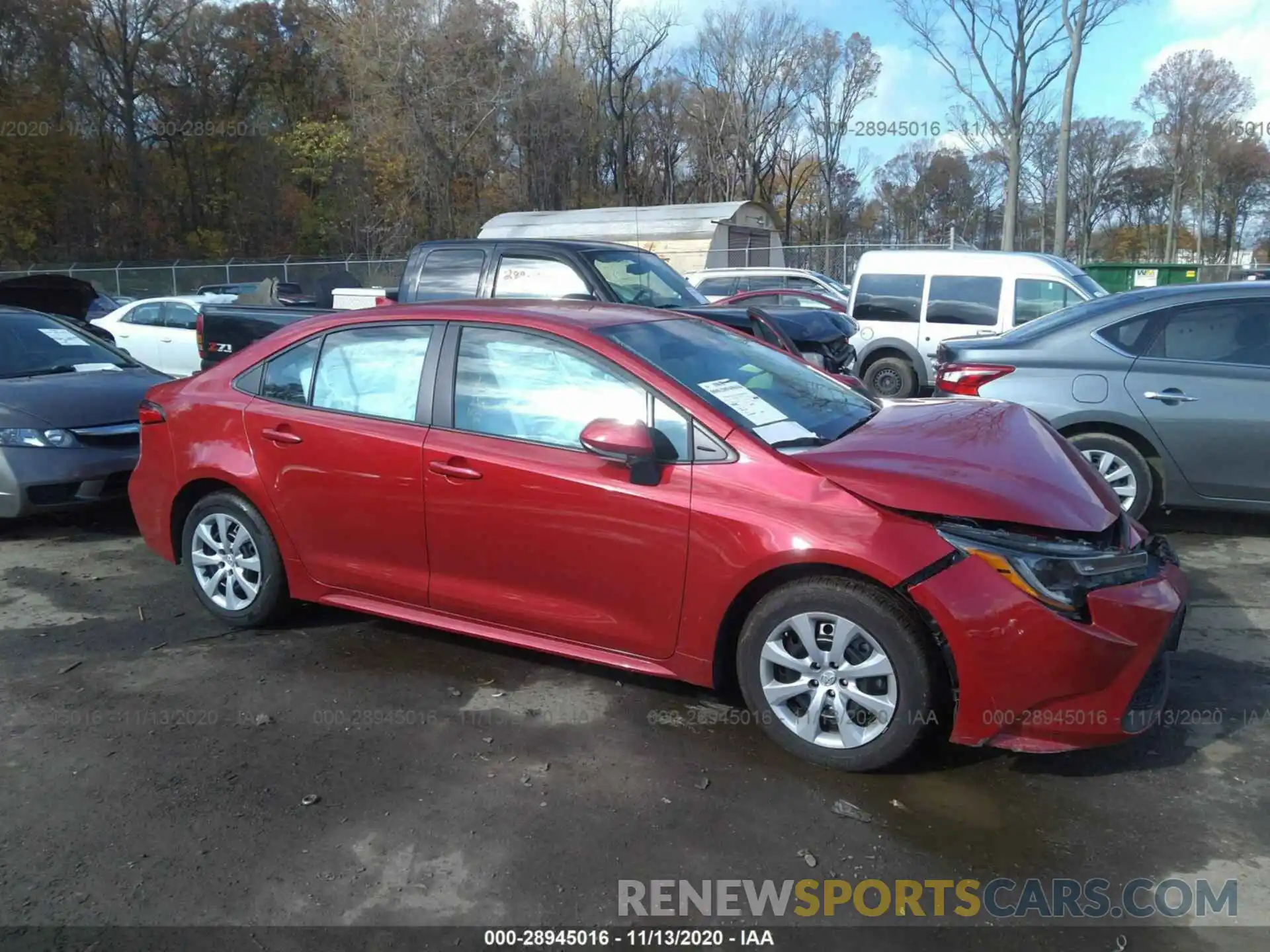 1 Photograph of a damaged car 5YFEPRAE7LP073909 TOYOTA COROLLA 2020