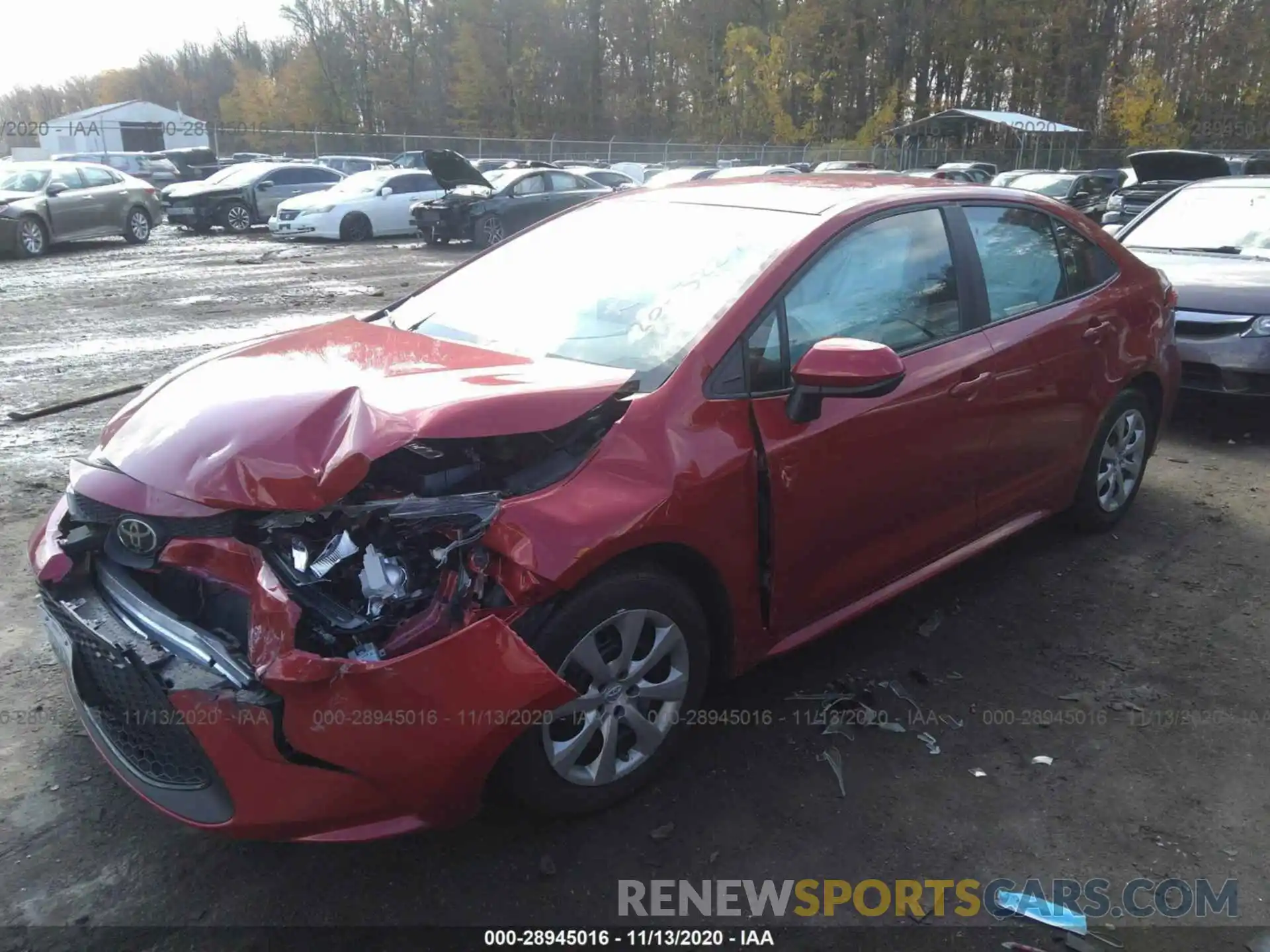 2 Photograph of a damaged car 5YFEPRAE7LP073909 TOYOTA COROLLA 2020