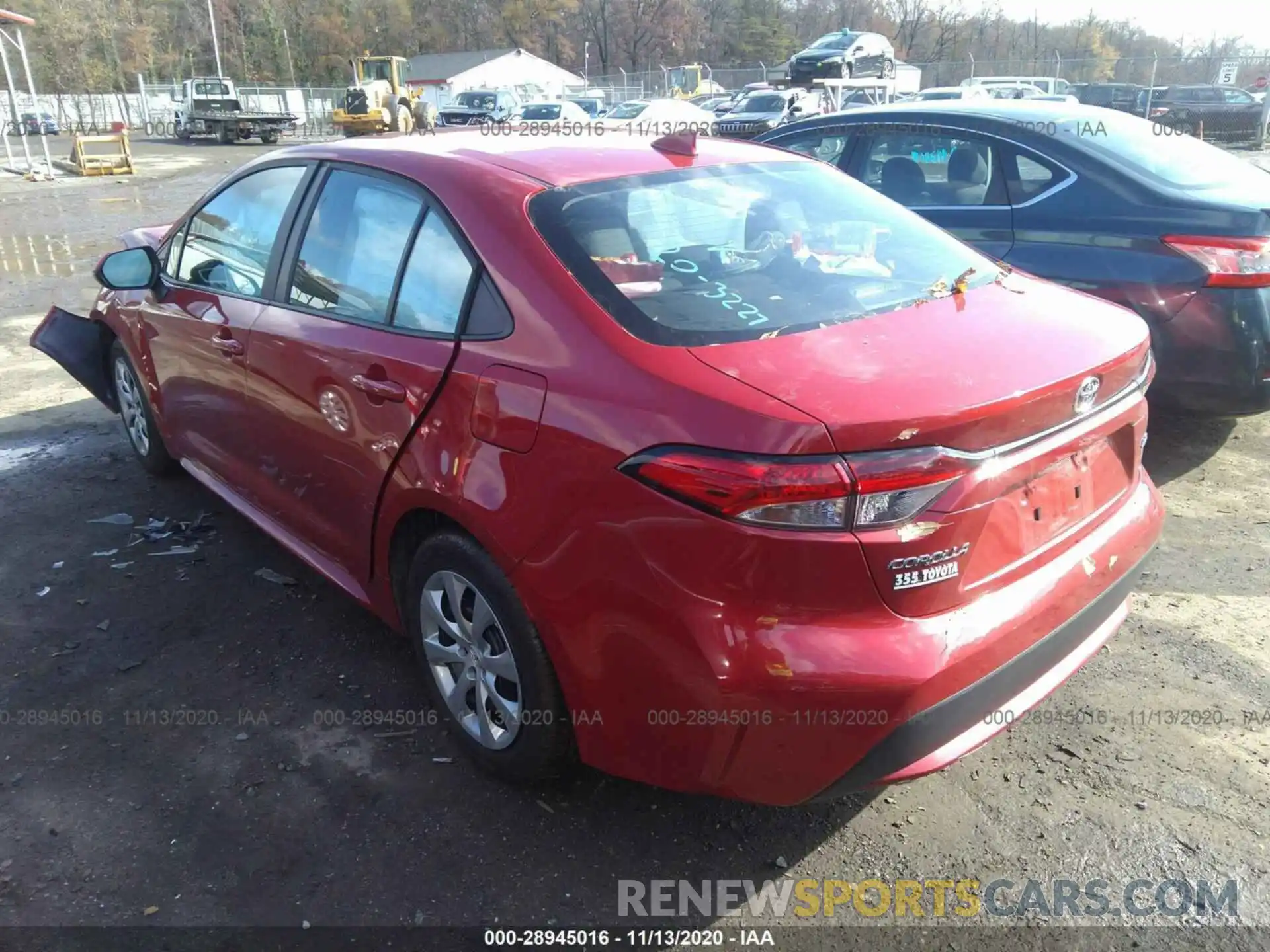 3 Photograph of a damaged car 5YFEPRAE7LP073909 TOYOTA COROLLA 2020