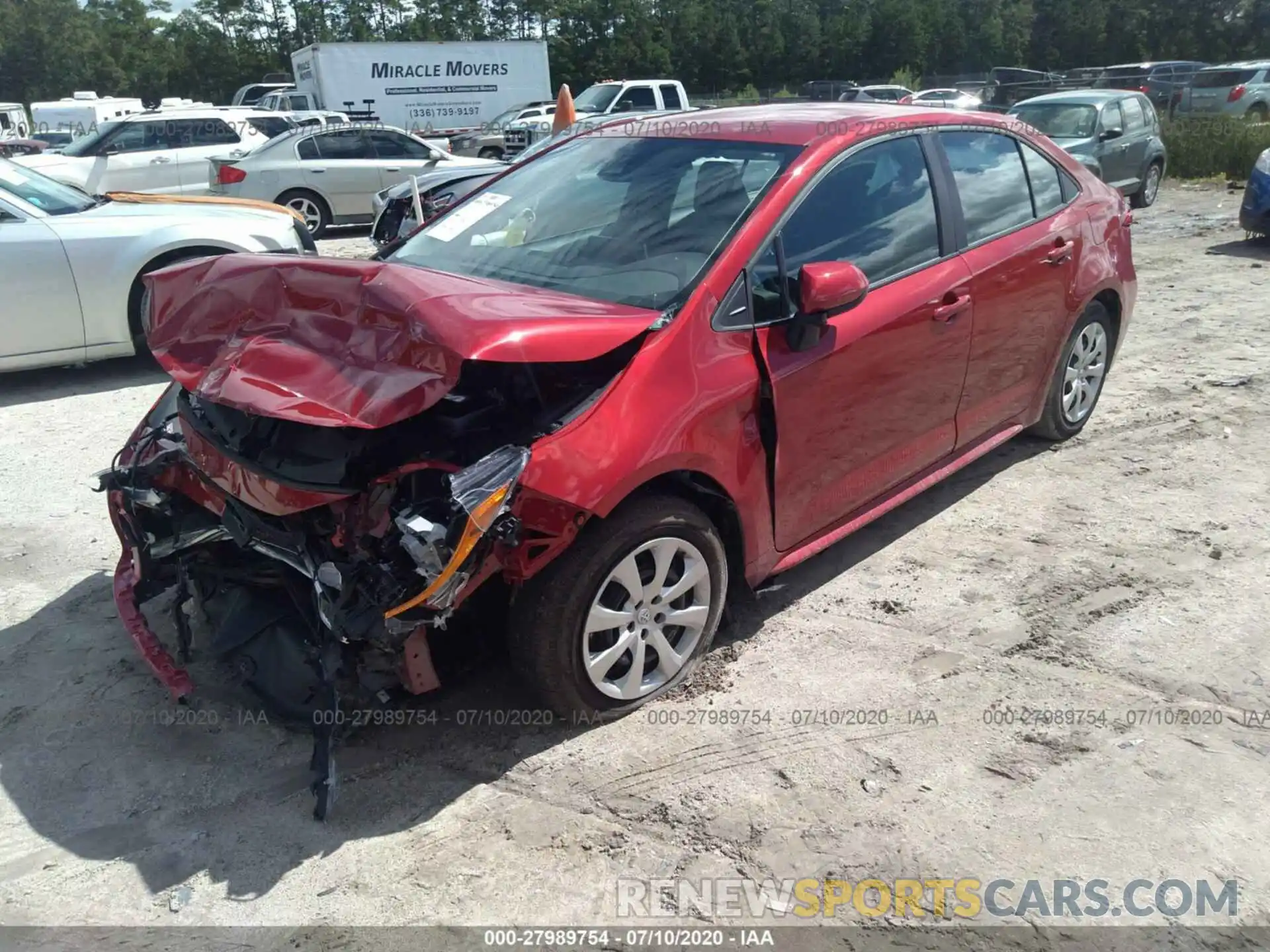 2 Photograph of a damaged car 5YFEPRAE7LP074591 TOYOTA COROLLA 2020