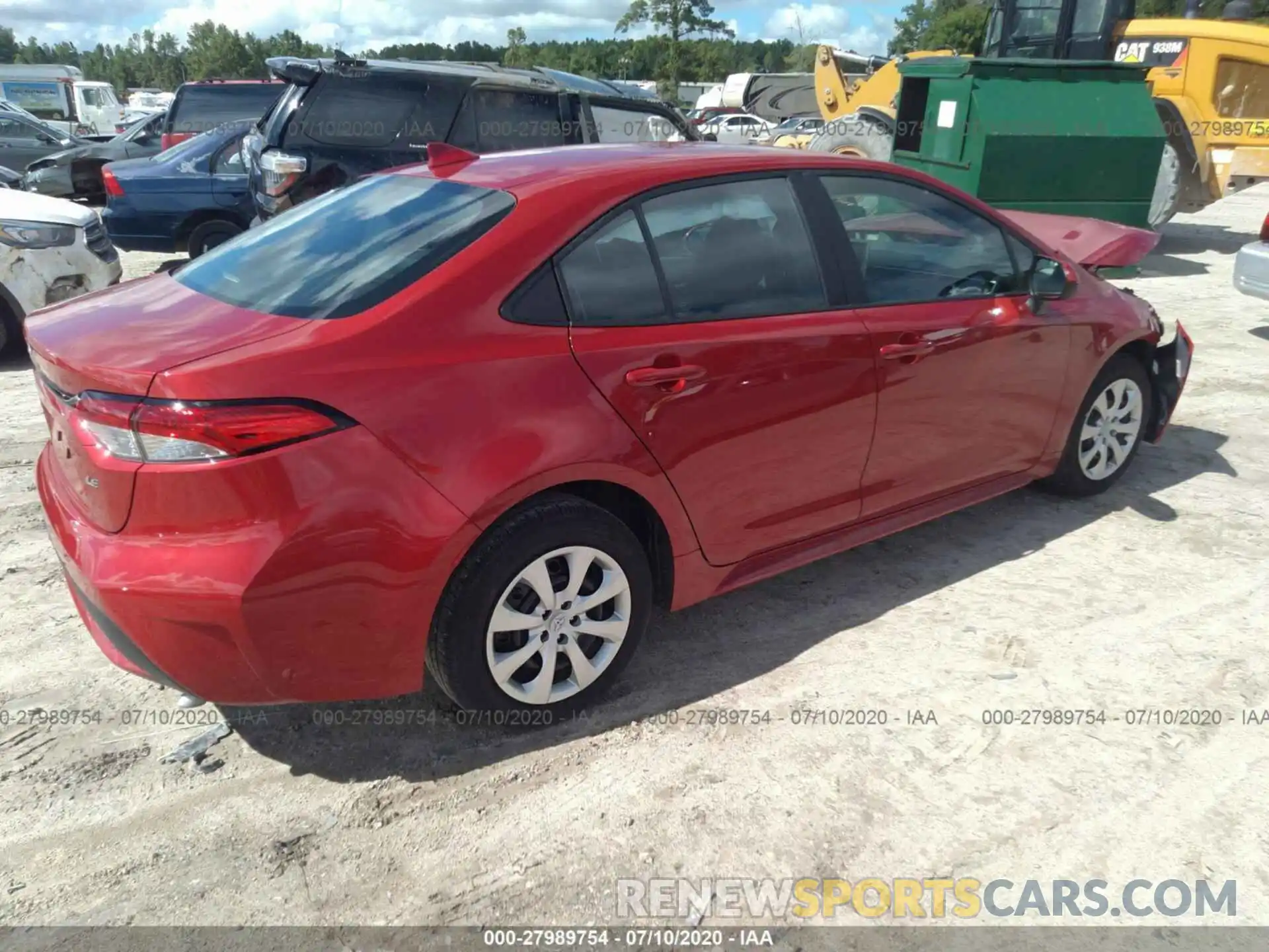 4 Photograph of a damaged car 5YFEPRAE7LP074591 TOYOTA COROLLA 2020