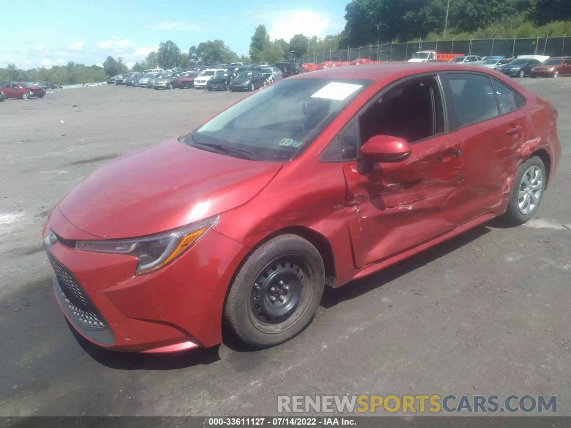 2 Photograph of a damaged car 5YFEPRAE7LP074820 TOYOTA COROLLA 2020