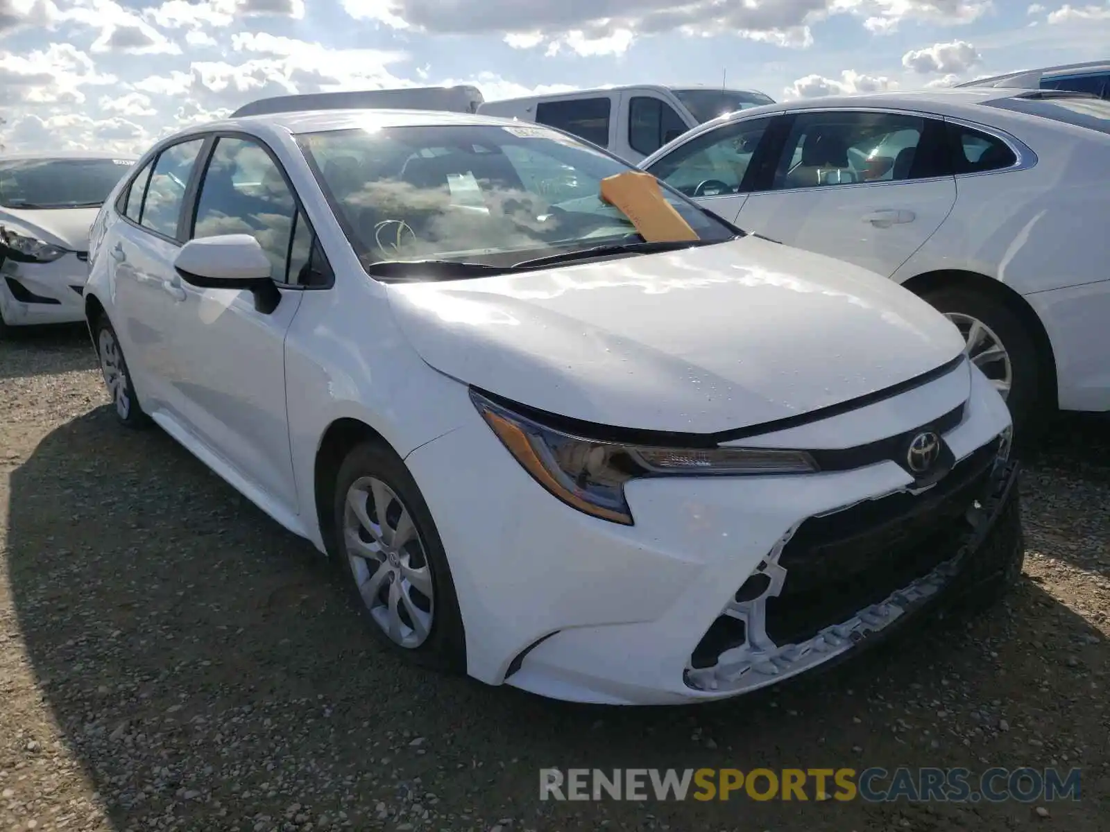 1 Photograph of a damaged car 5YFEPRAE7LP075711 TOYOTA COROLLA 2020