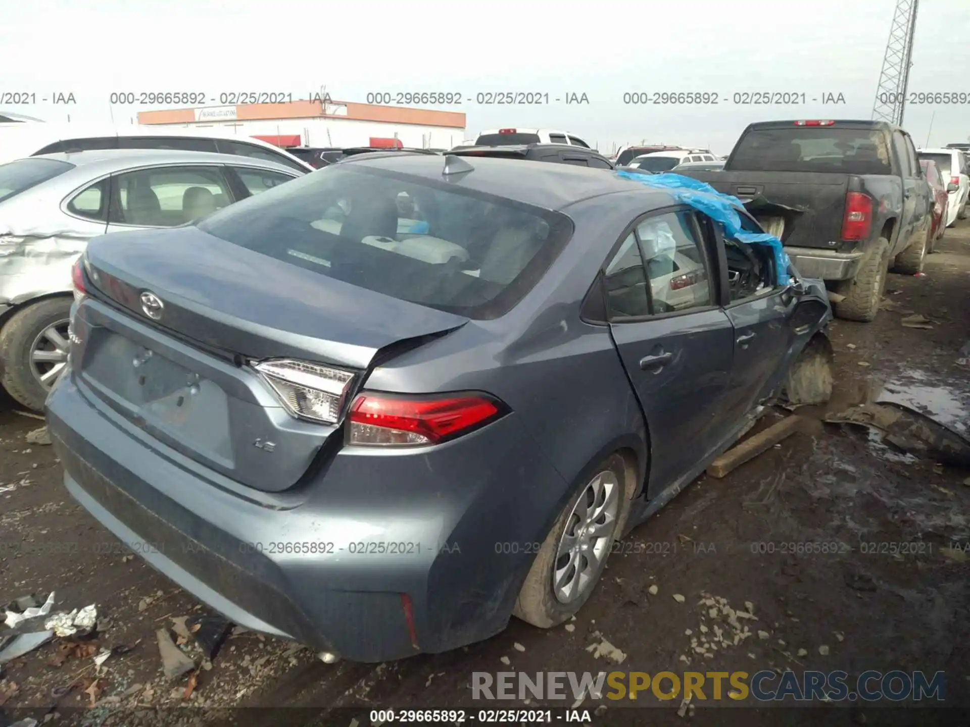 4 Photograph of a damaged car 5YFEPRAE7LP078205 TOYOTA COROLLA 2020