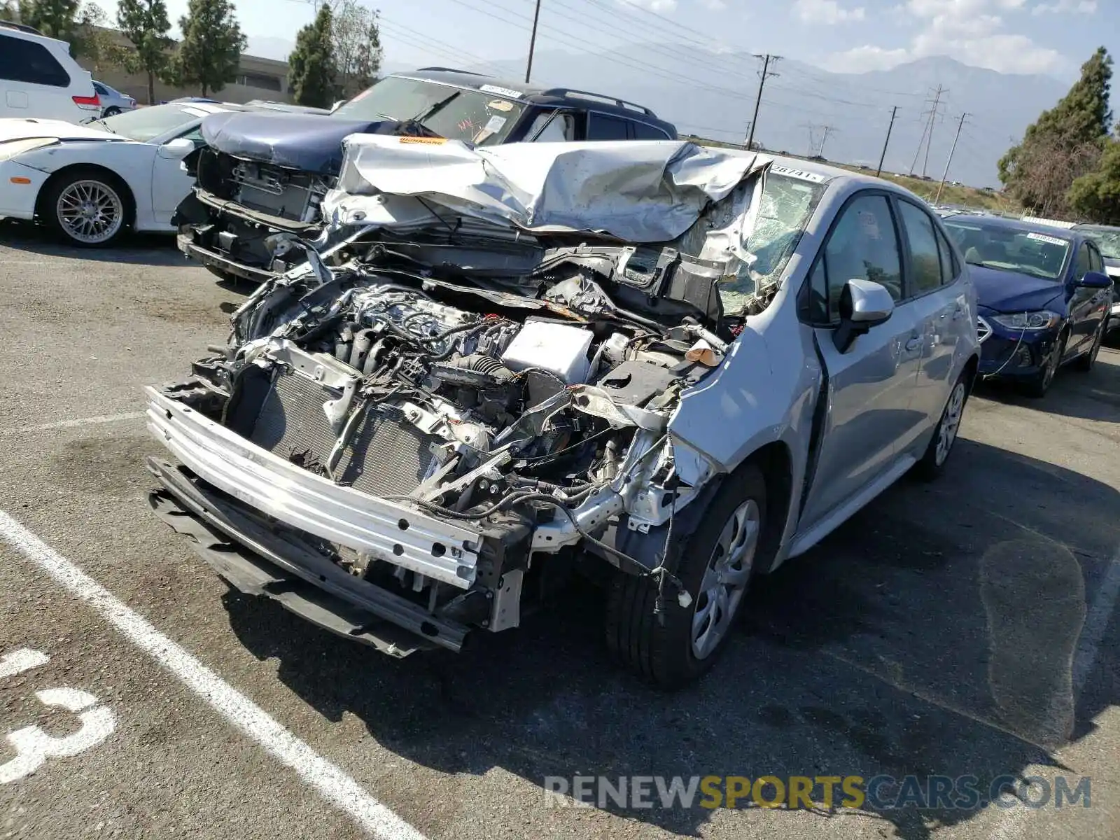 2 Фотография поврежденного автомобиля 5YFEPRAE7LP078723 TOYOTA COROLLA 2020