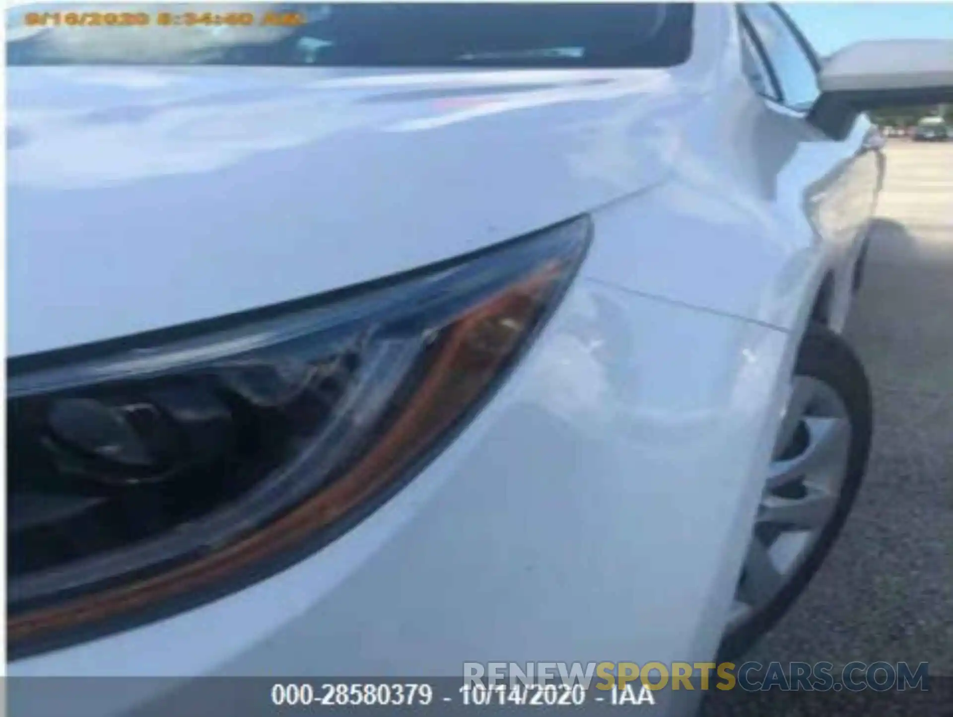 2 Photograph of a damaged car 5YFEPRAE7LP078804 TOYOTA COROLLA 2020