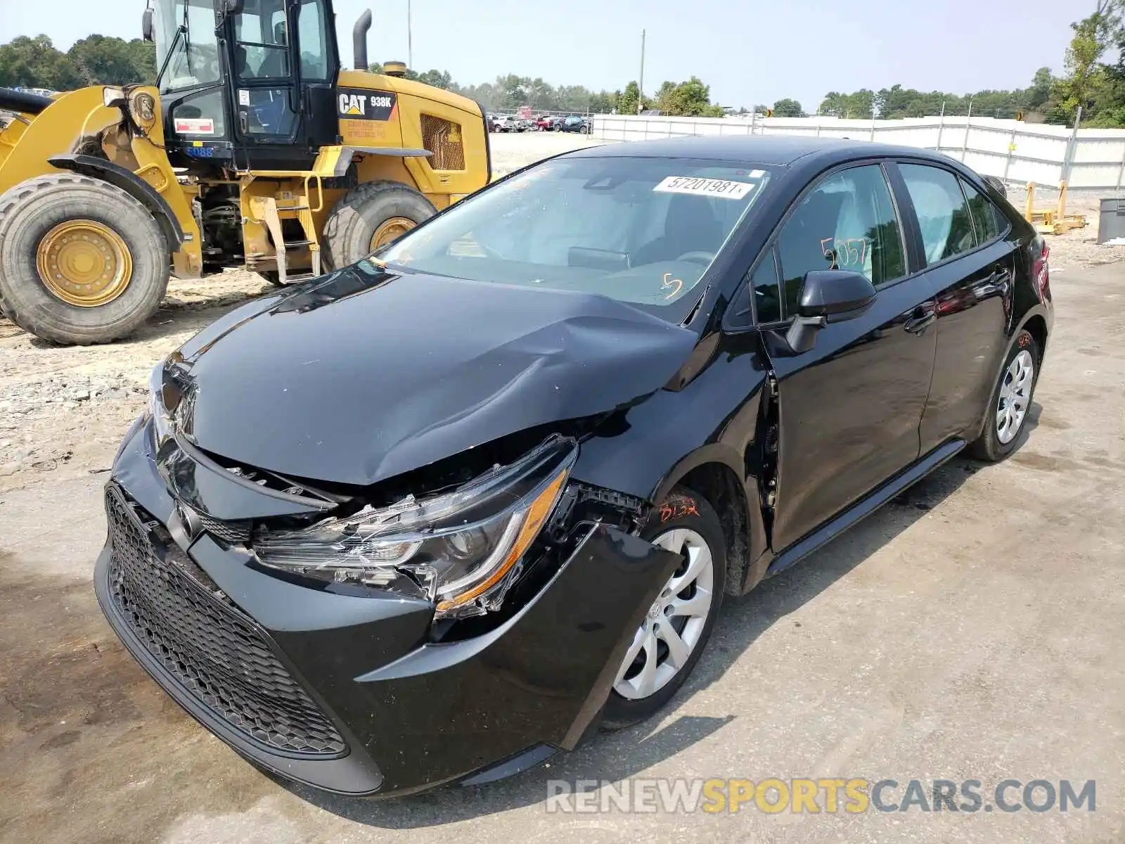 2 Photograph of a damaged car 5YFEPRAE7LP079113 TOYOTA COROLLA 2020