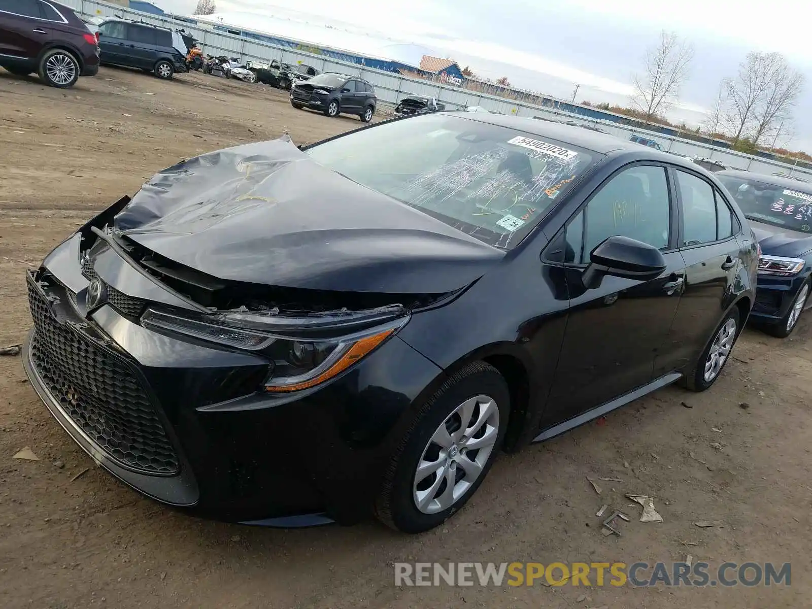 2 Photograph of a damaged car 5YFEPRAE7LP079256 TOYOTA COROLLA 2020