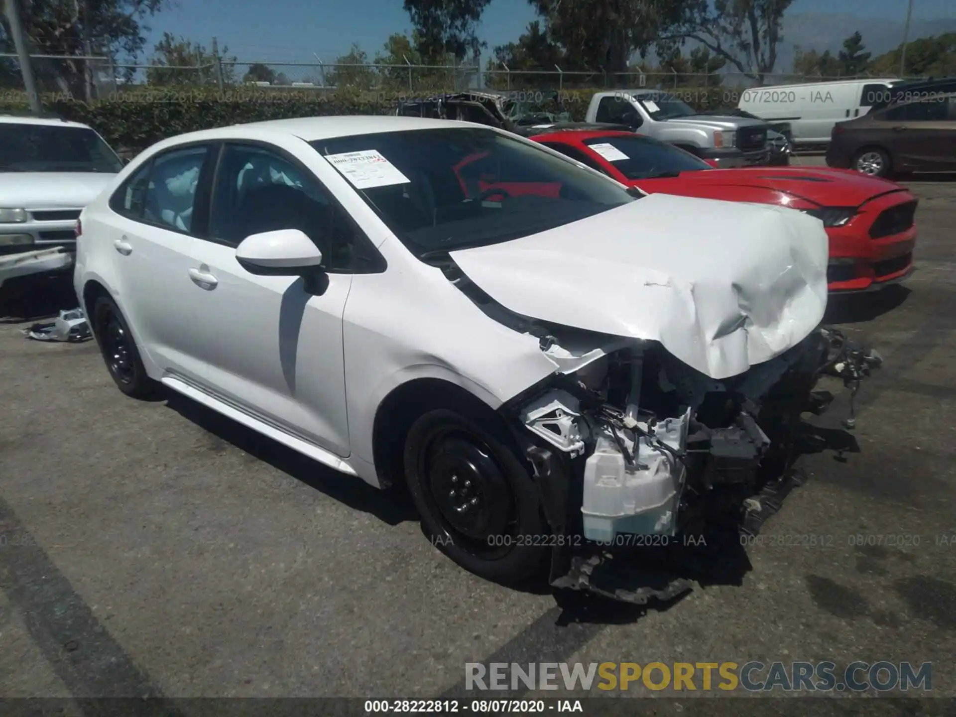 1 Photograph of a damaged car 5YFEPRAE7LP079578 TOYOTA COROLLA 2020