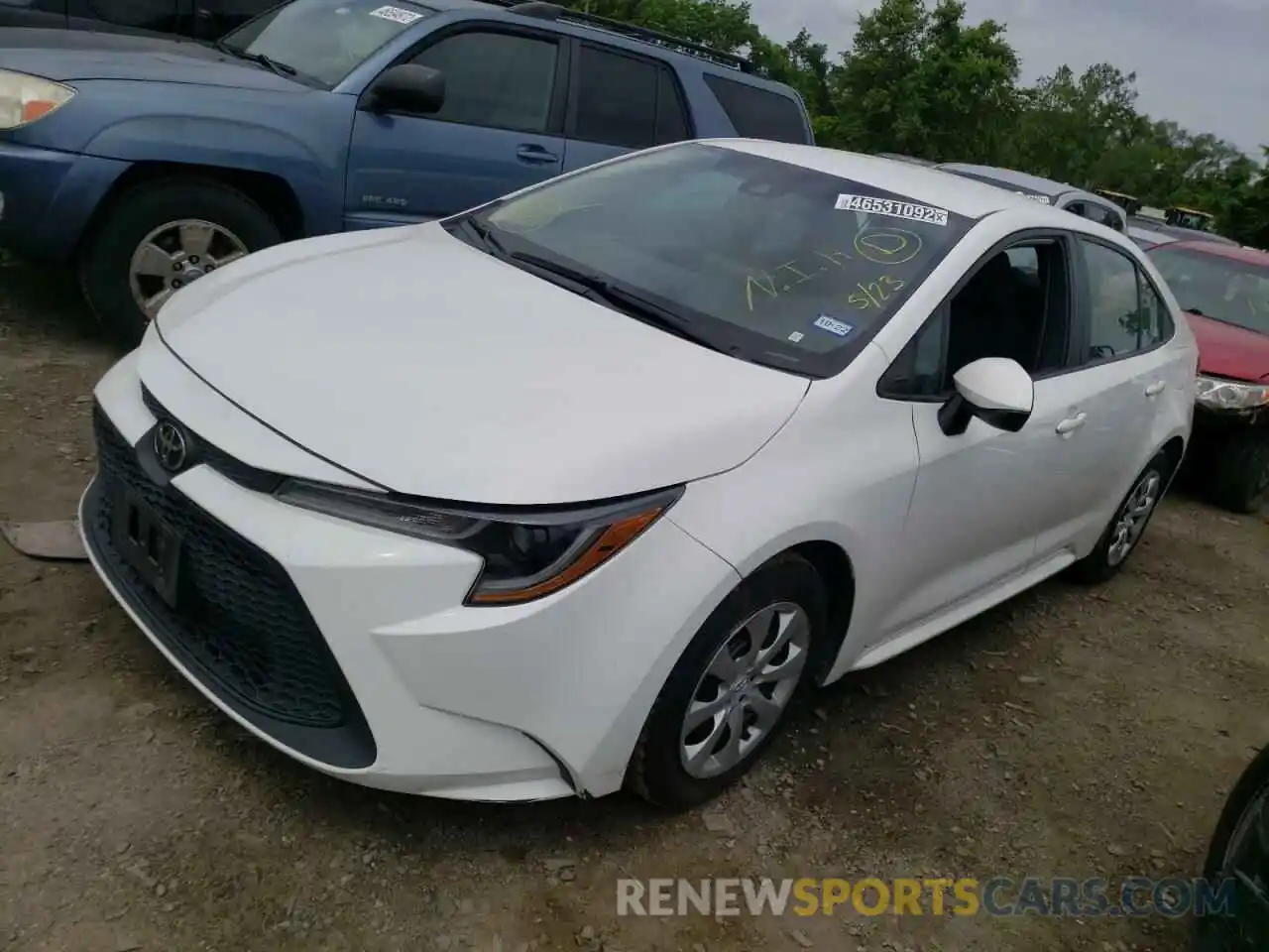 2 Photograph of a damaged car 5YFEPRAE7LP080245 TOYOTA COROLLA 2020