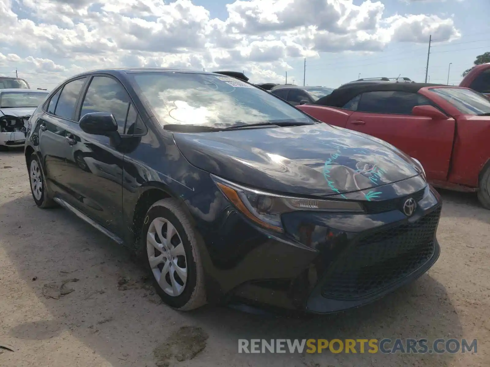 1 Photograph of a damaged car 5YFEPRAE7LP080553 TOYOTA COROLLA 2020