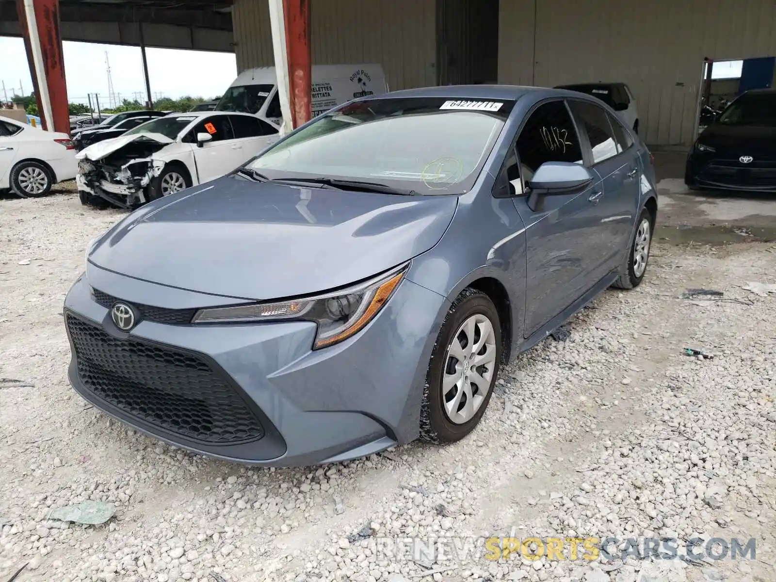 2 Photograph of a damaged car 5YFEPRAE7LP081038 TOYOTA COROLLA 2020