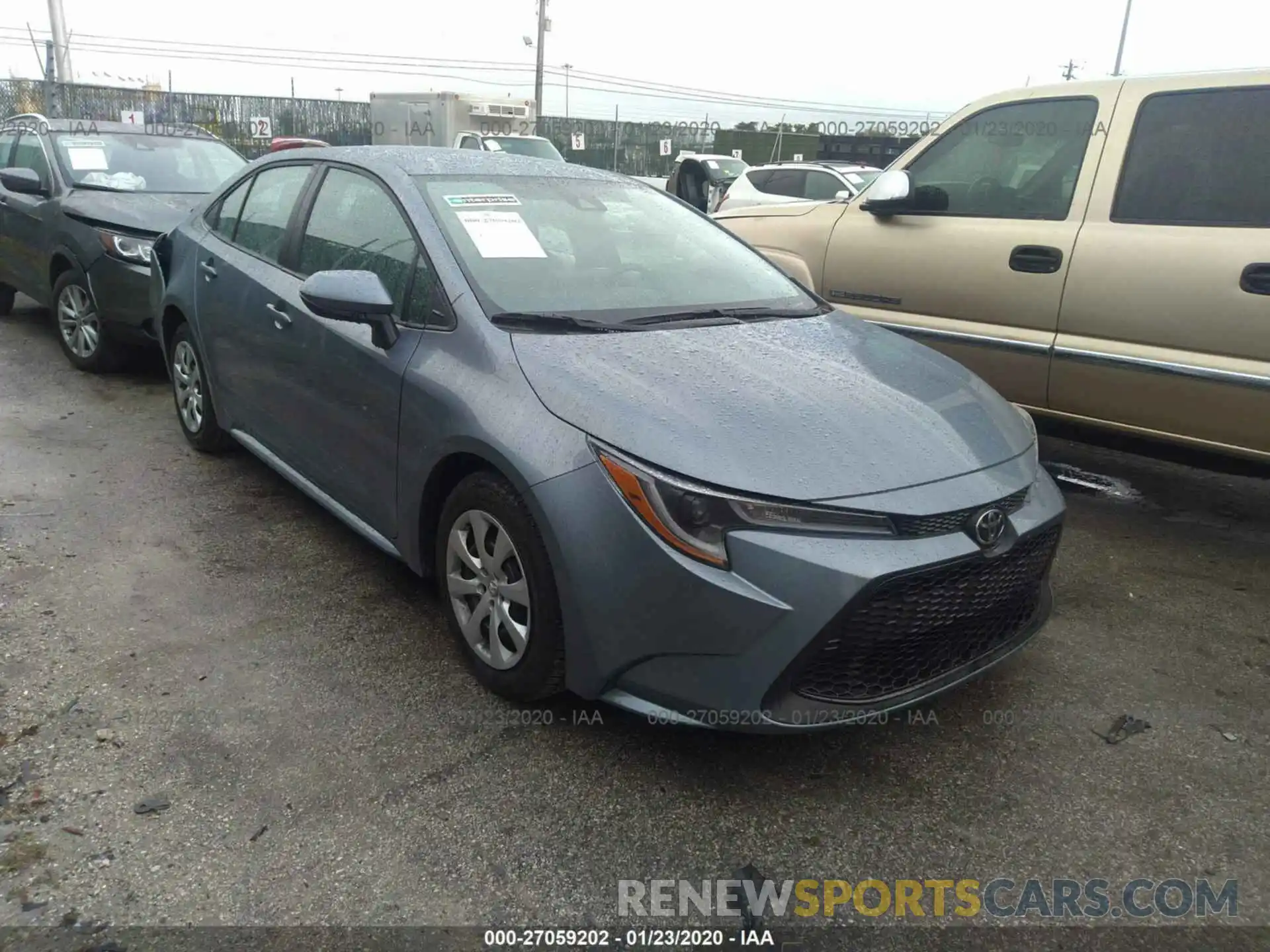 1 Photograph of a damaged car 5YFEPRAE7LP081475 TOYOTA COROLLA 2020