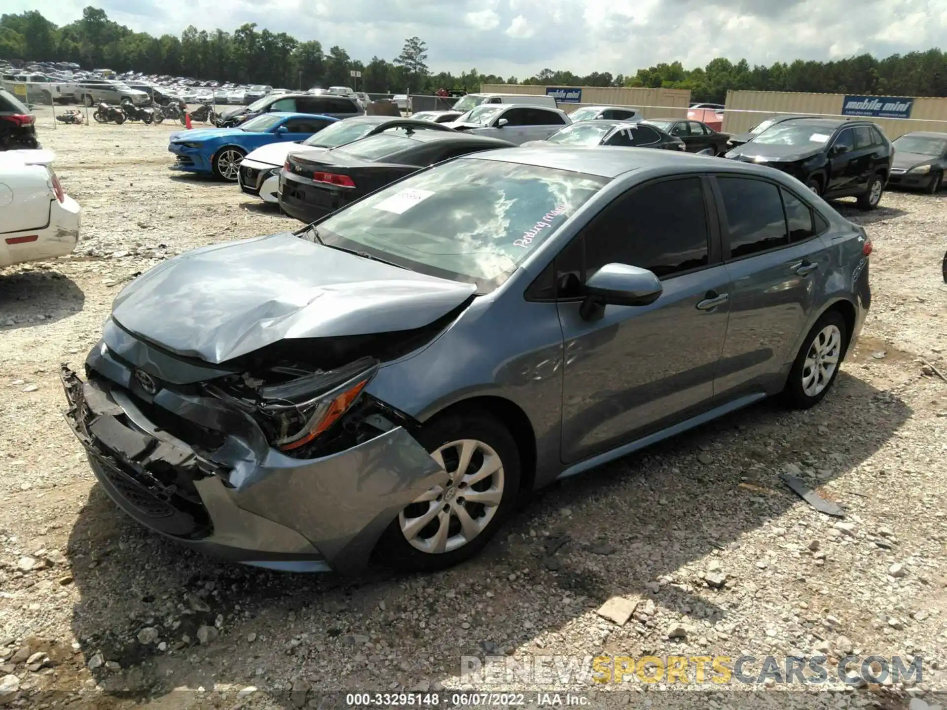 2 Photograph of a damaged car 5YFEPRAE7LP082447 TOYOTA COROLLA 2020