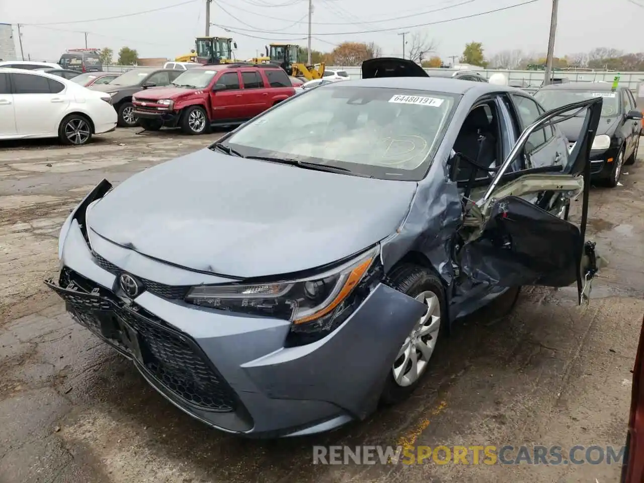 2 Photograph of a damaged car 5YFEPRAE7LP083677 TOYOTA COROLLA 2020