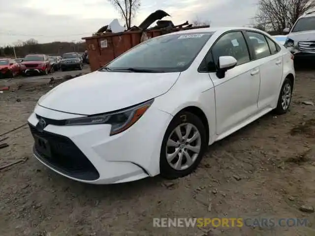 2 Photograph of a damaged car 5YFEPRAE7LP083792 TOYOTA COROLLA 2020