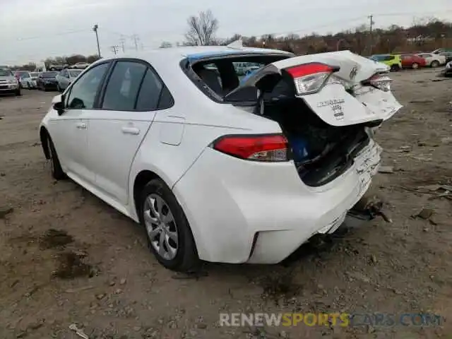 3 Photograph of a damaged car 5YFEPRAE7LP083792 TOYOTA COROLLA 2020