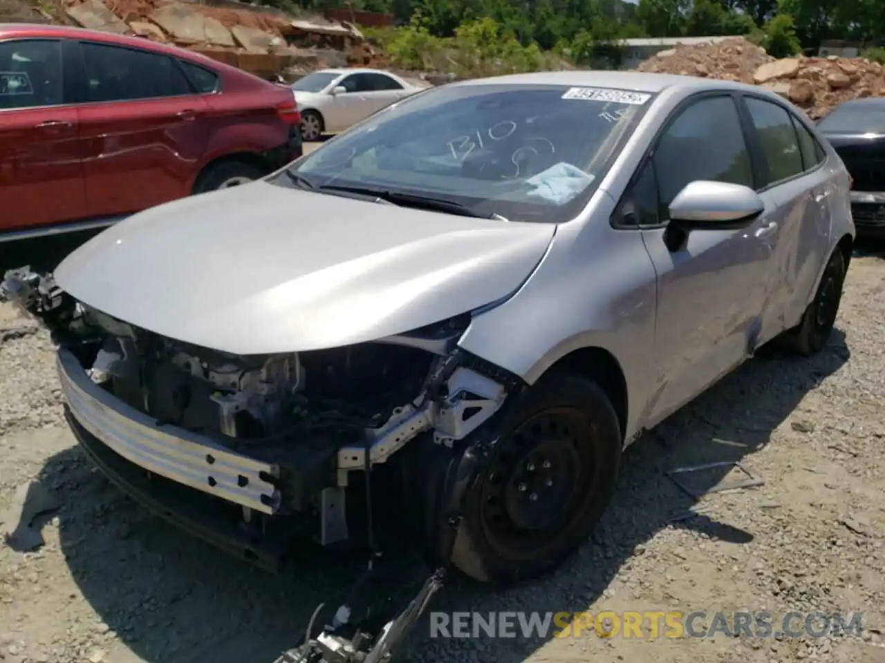 2 Photograph of a damaged car 5YFEPRAE7LP084098 TOYOTA COROLLA 2020