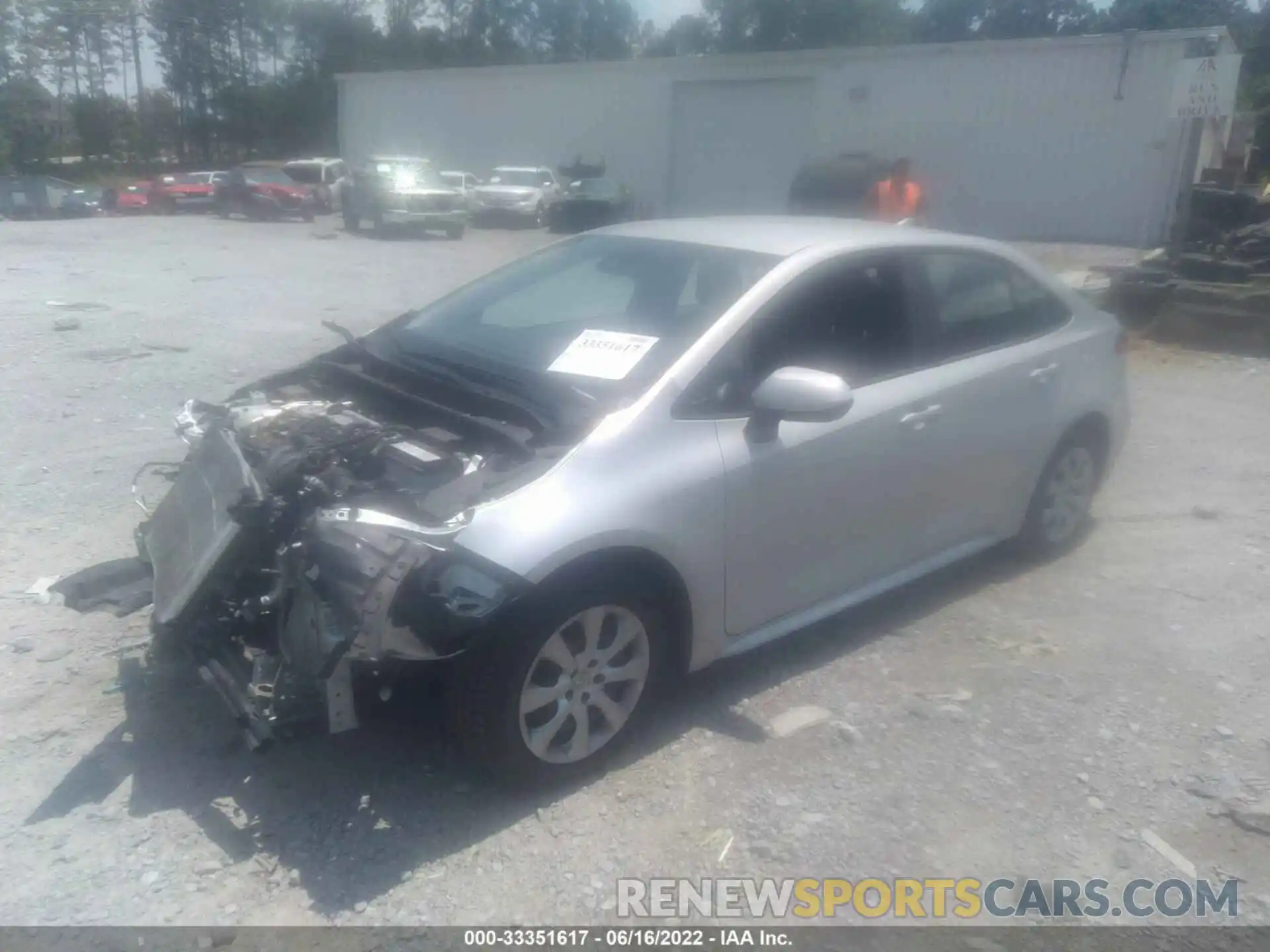 2 Photograph of a damaged car 5YFEPRAE7LP084456 TOYOTA COROLLA 2020