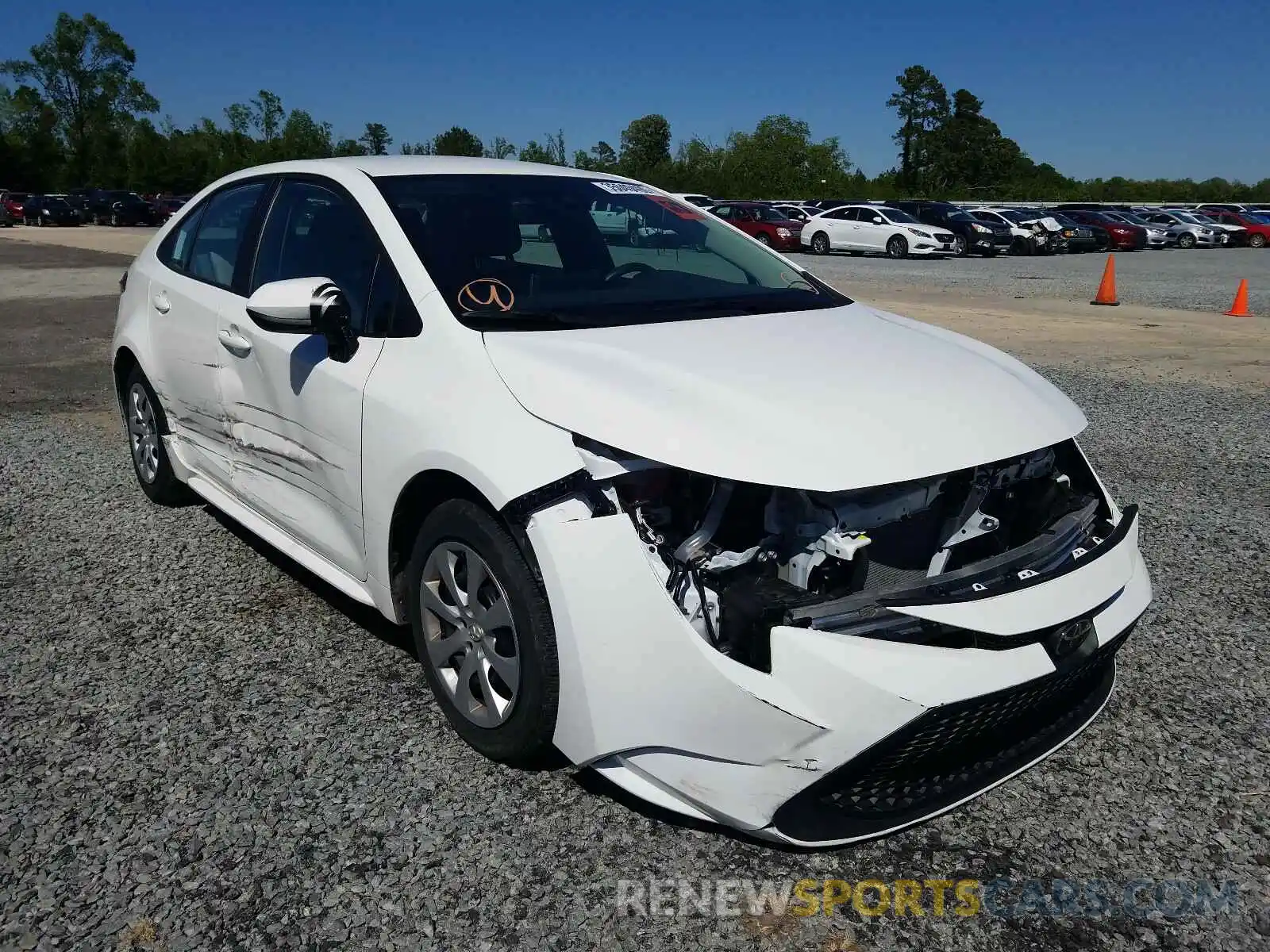 1 Photograph of a damaged car 5YFEPRAE7LP084991 TOYOTA COROLLA 2020