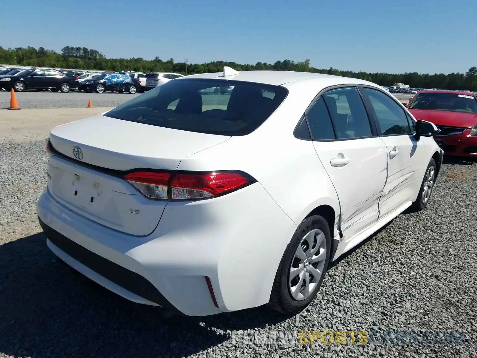 4 Photograph of a damaged car 5YFEPRAE7LP084991 TOYOTA COROLLA 2020