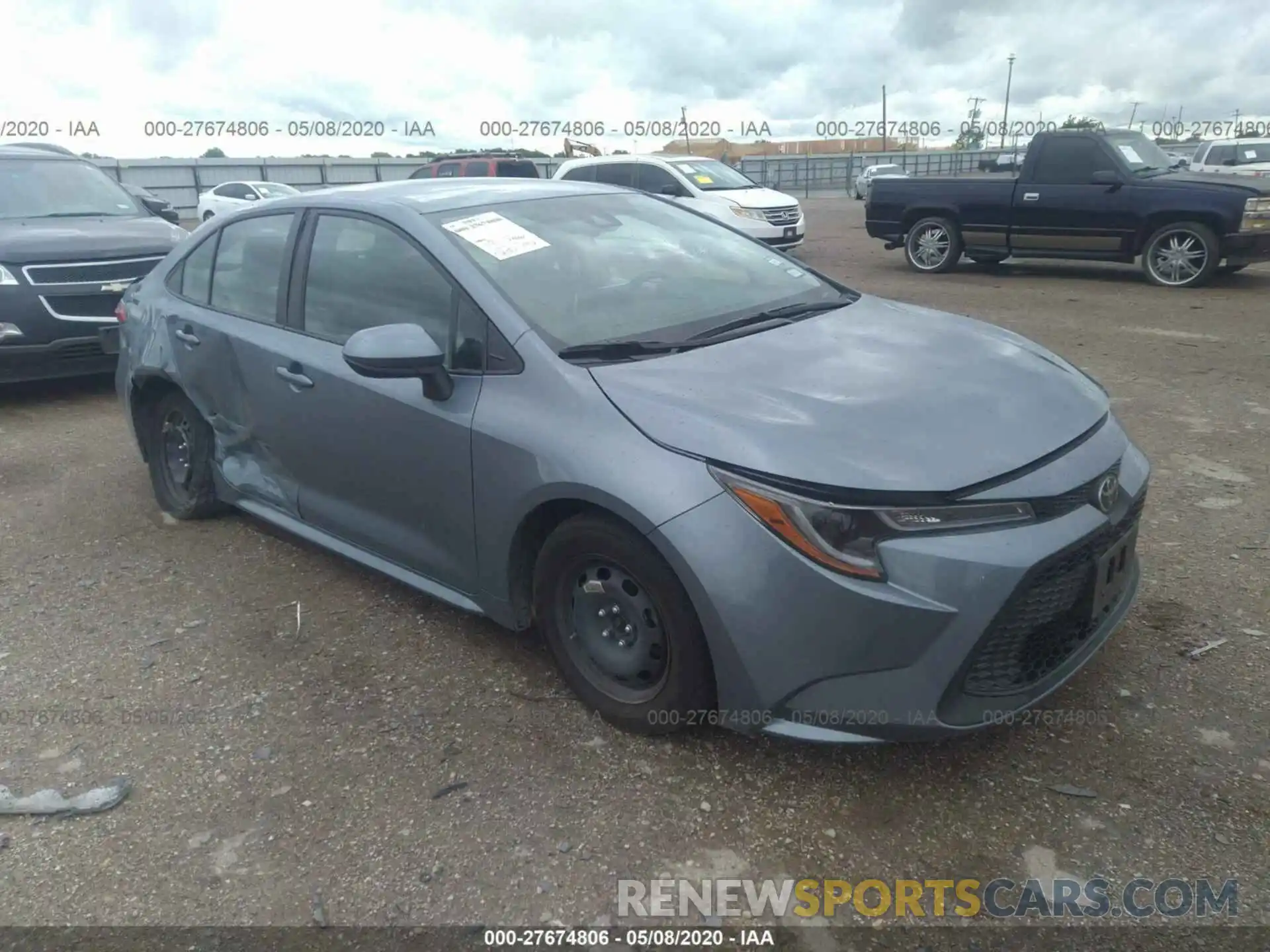 1 Photograph of a damaged car 5YFEPRAE7LP087096 TOYOTA COROLLA 2020