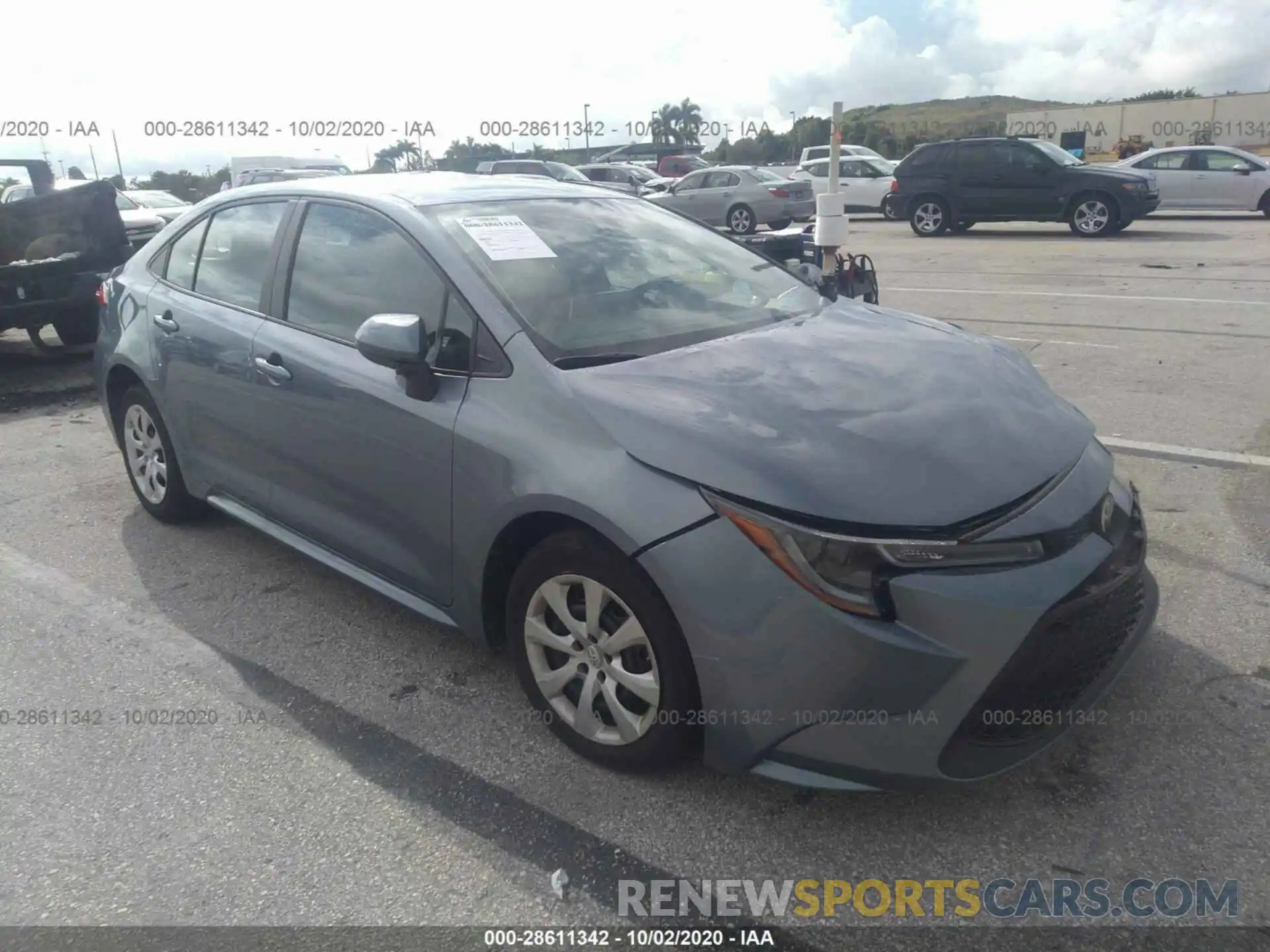 1 Photograph of a damaged car 5YFEPRAE7LP087406 TOYOTA COROLLA 2020