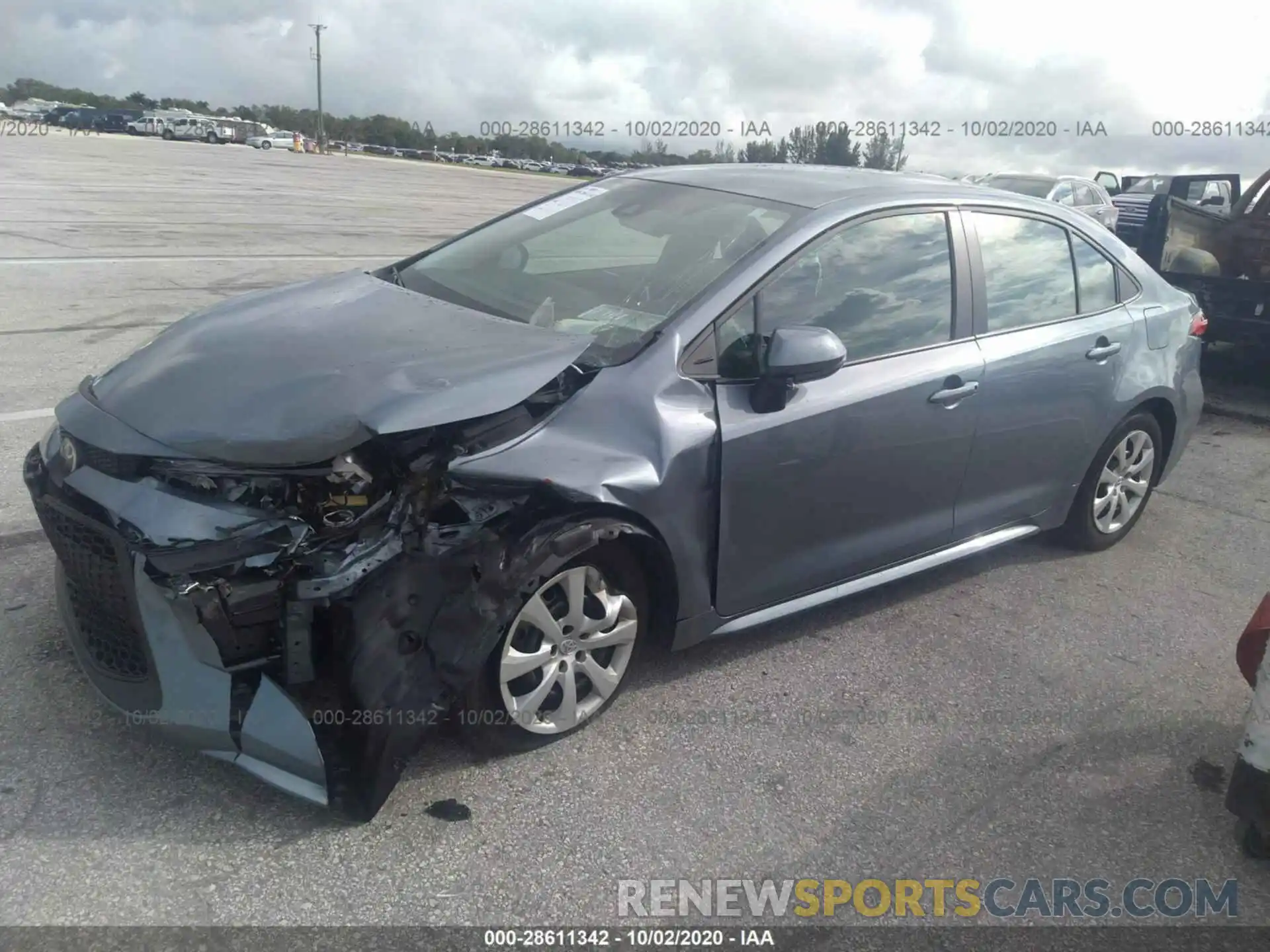 2 Photograph of a damaged car 5YFEPRAE7LP087406 TOYOTA COROLLA 2020