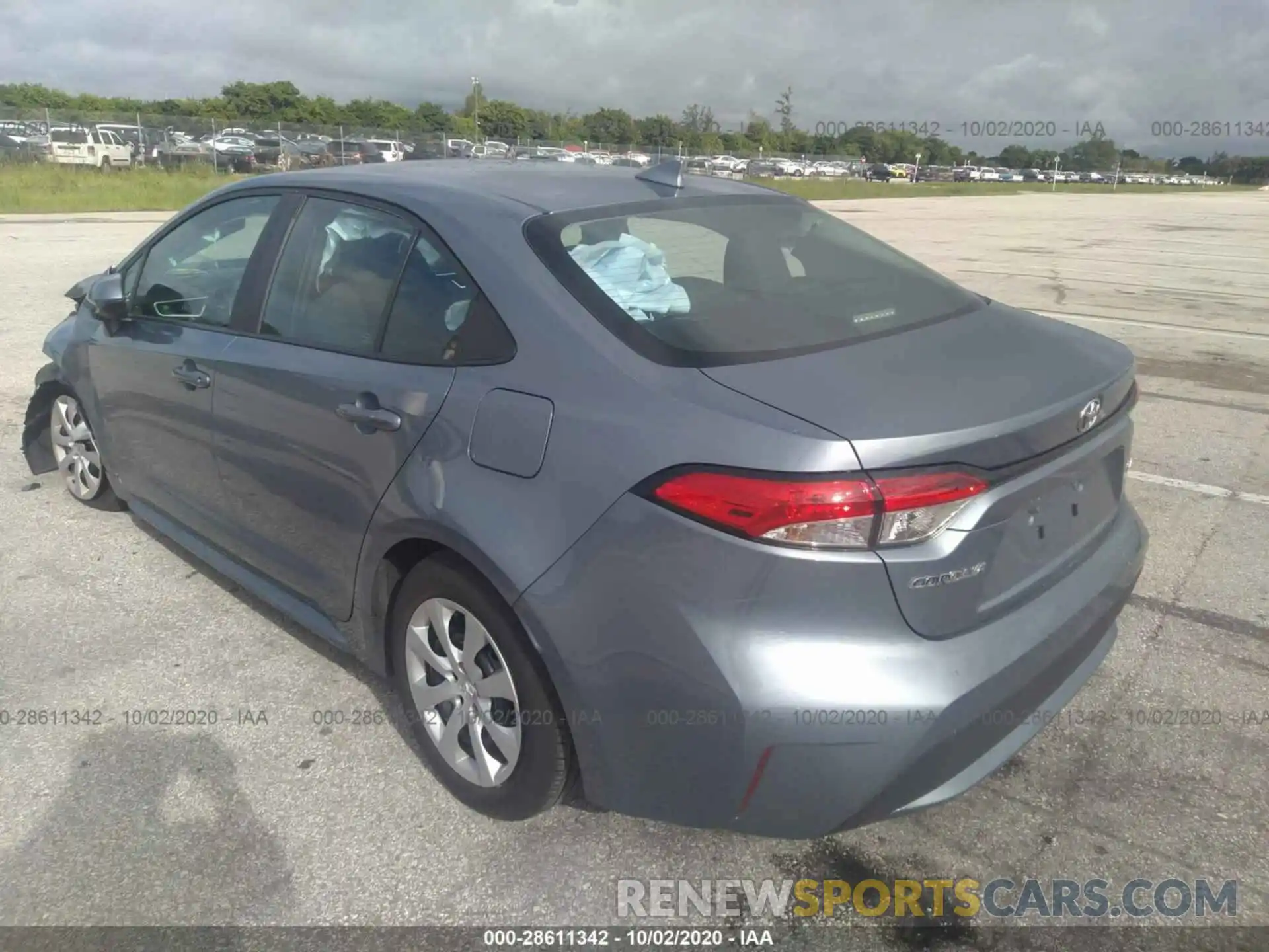 3 Photograph of a damaged car 5YFEPRAE7LP087406 TOYOTA COROLLA 2020