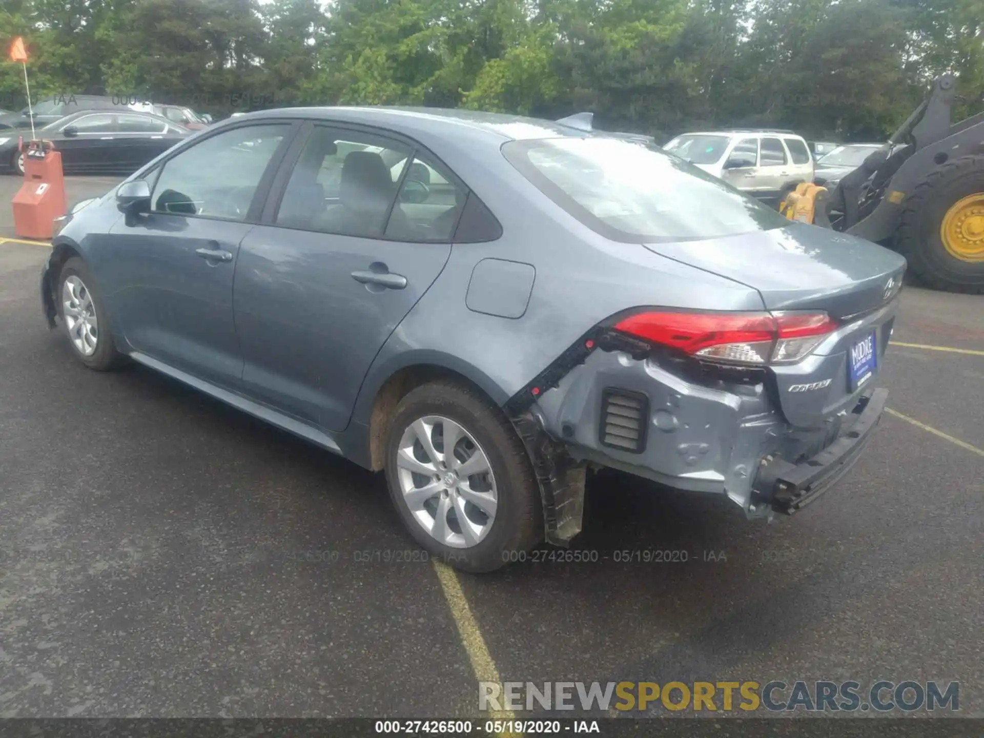 3 Photograph of a damaged car 5YFEPRAE7LP087602 TOYOTA COROLLA 2020