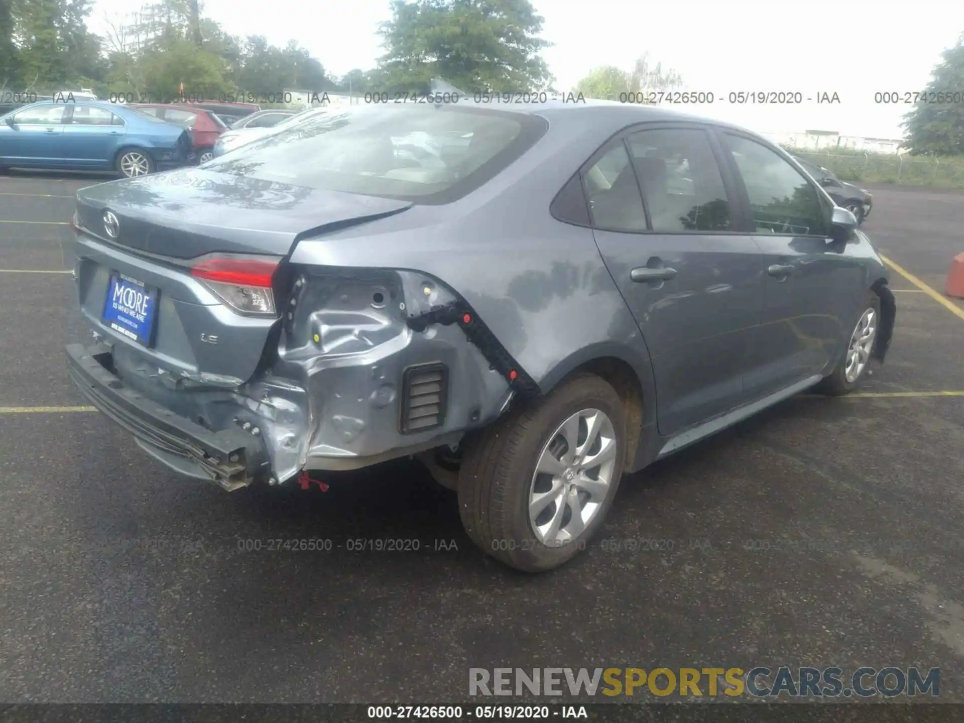 4 Photograph of a damaged car 5YFEPRAE7LP087602 TOYOTA COROLLA 2020