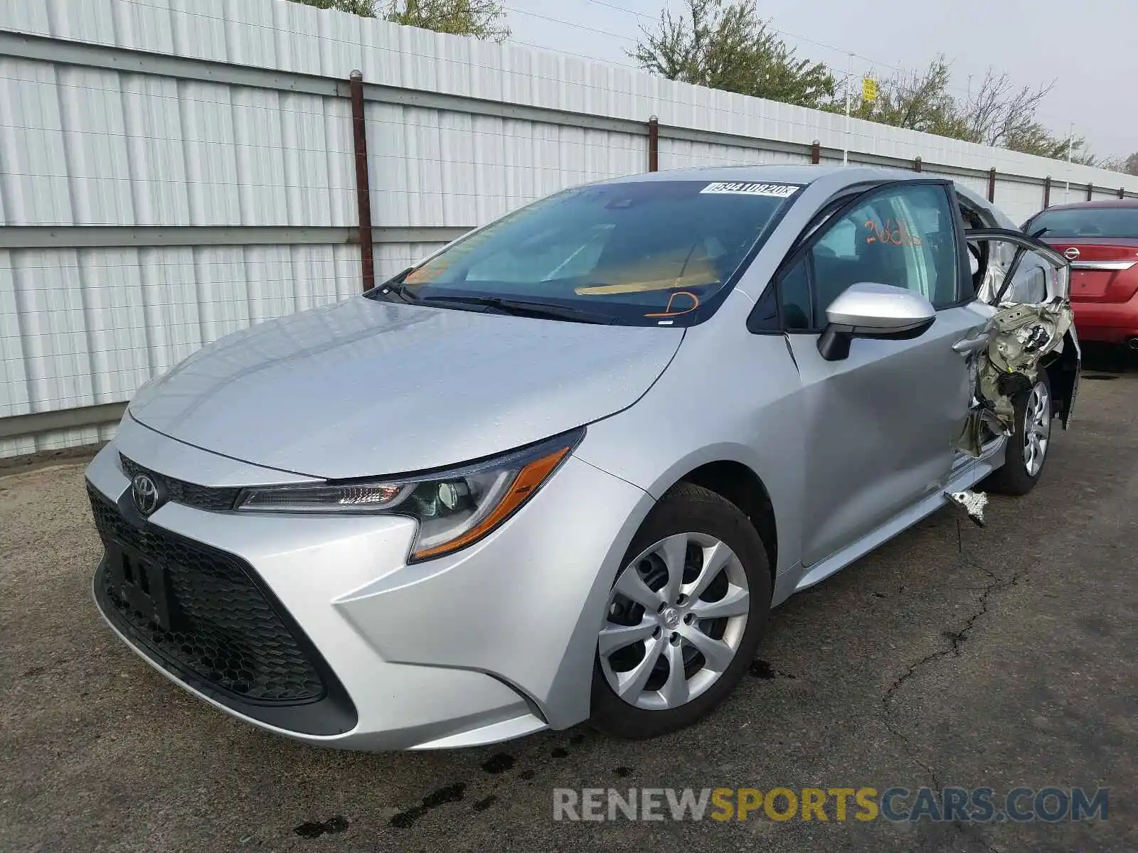 2 Photograph of a damaged car 5YFEPRAE7LP087955 TOYOTA COROLLA 2020