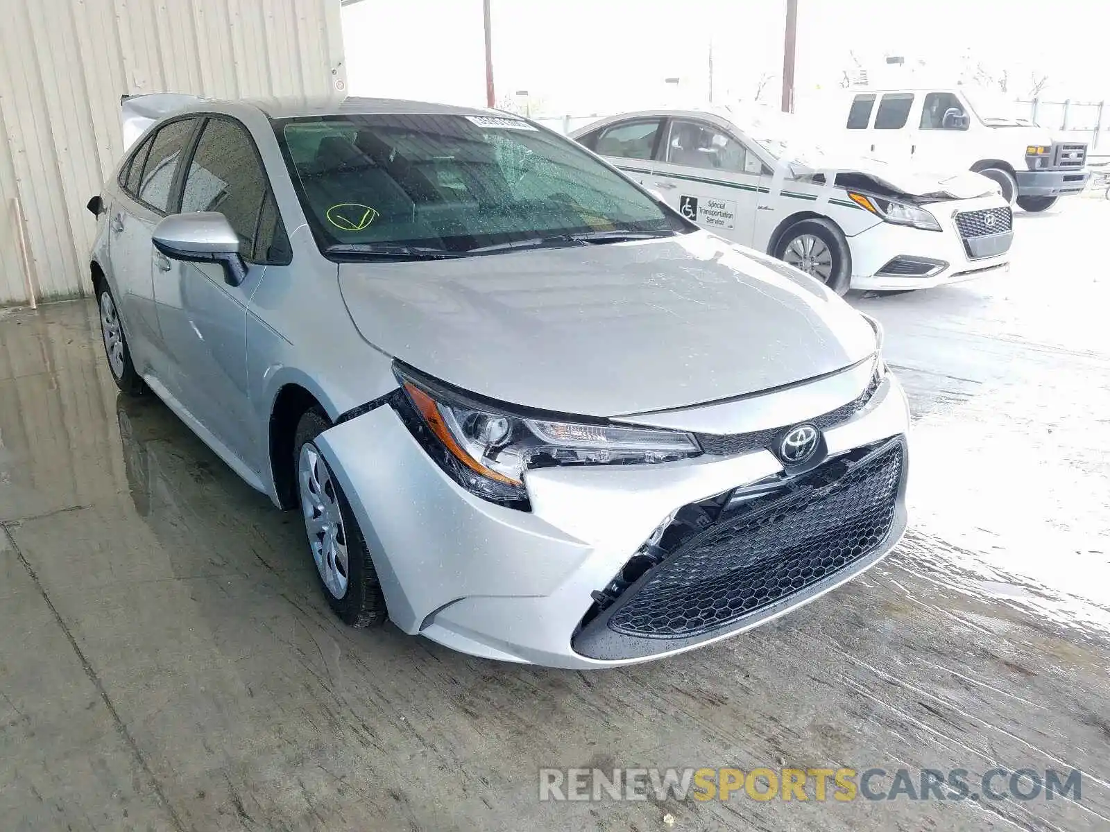 1 Photograph of a damaged car 5YFEPRAE7LP088006 TOYOTA COROLLA 2020