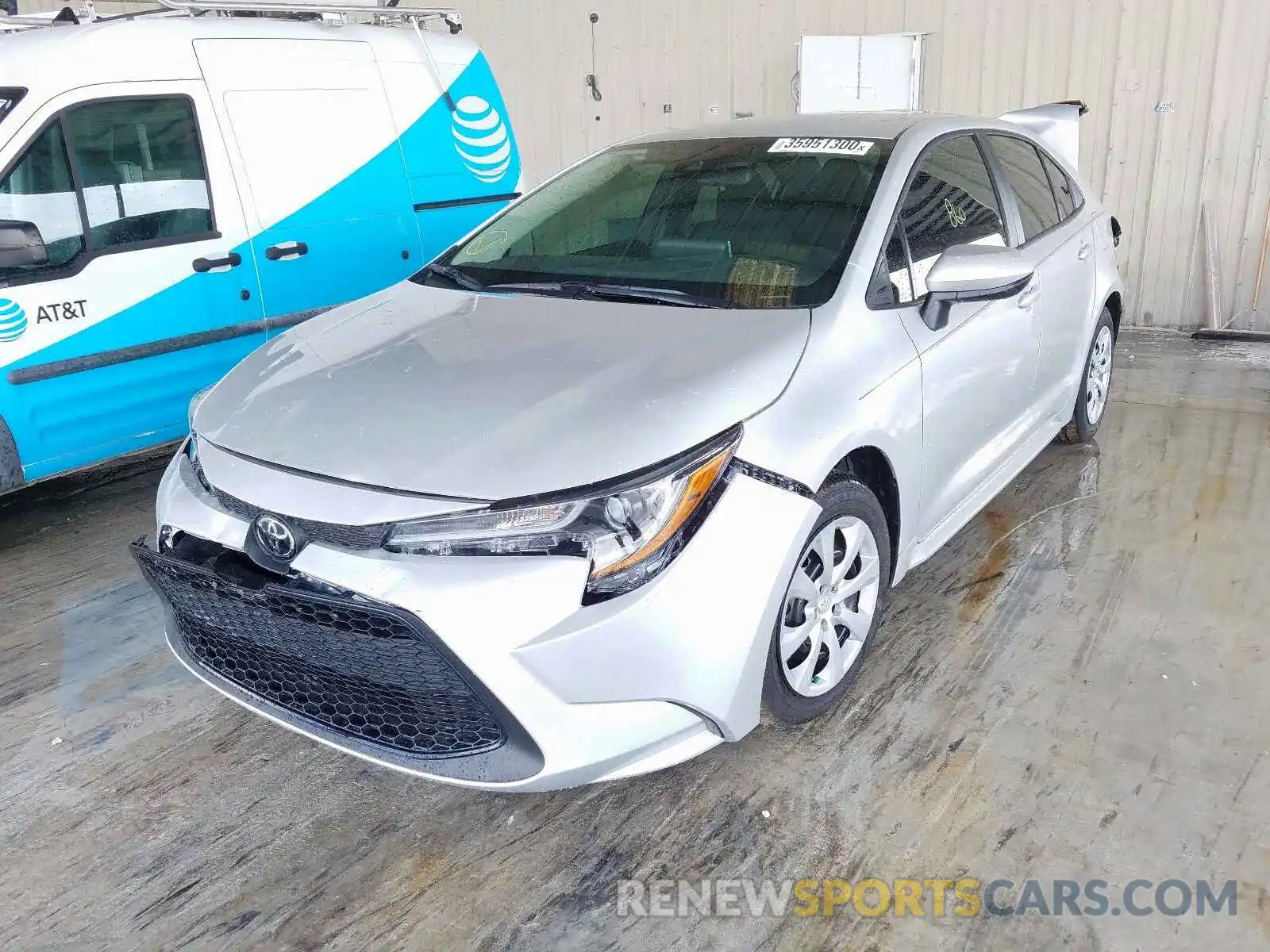 2 Photograph of a damaged car 5YFEPRAE7LP088006 TOYOTA COROLLA 2020