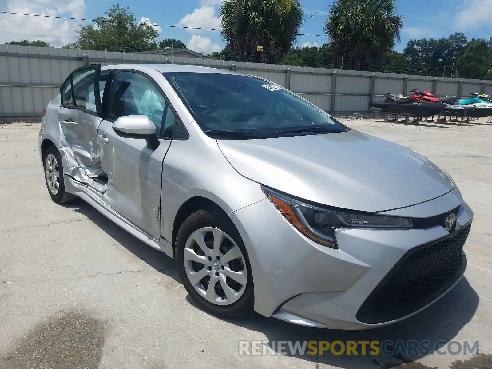 1 Photograph of a damaged car 5YFEPRAE7LP088118 TOYOTA COROLLA 2020