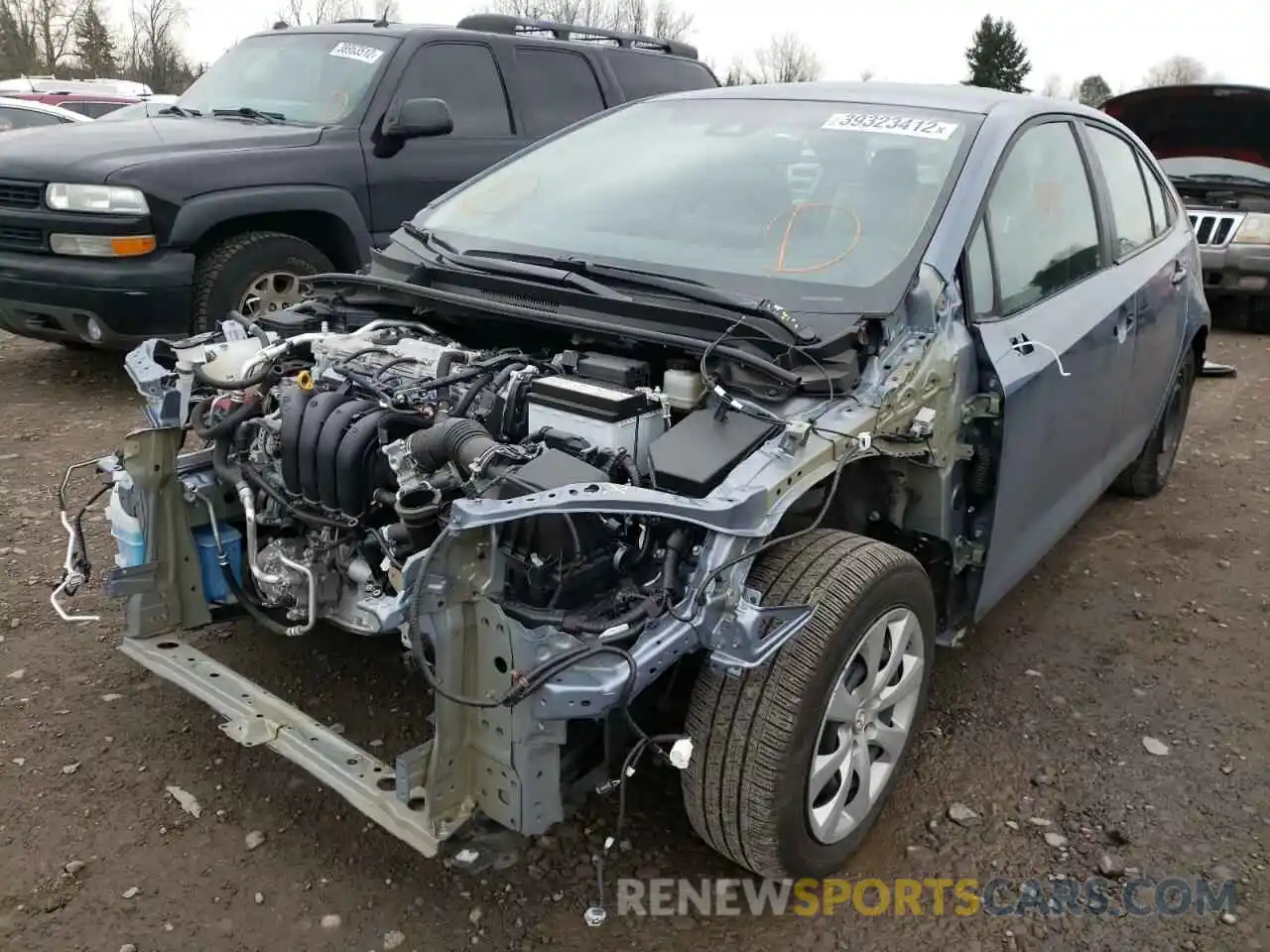 2 Photograph of a damaged car 5YFEPRAE7LP088152 TOYOTA COROLLA 2020