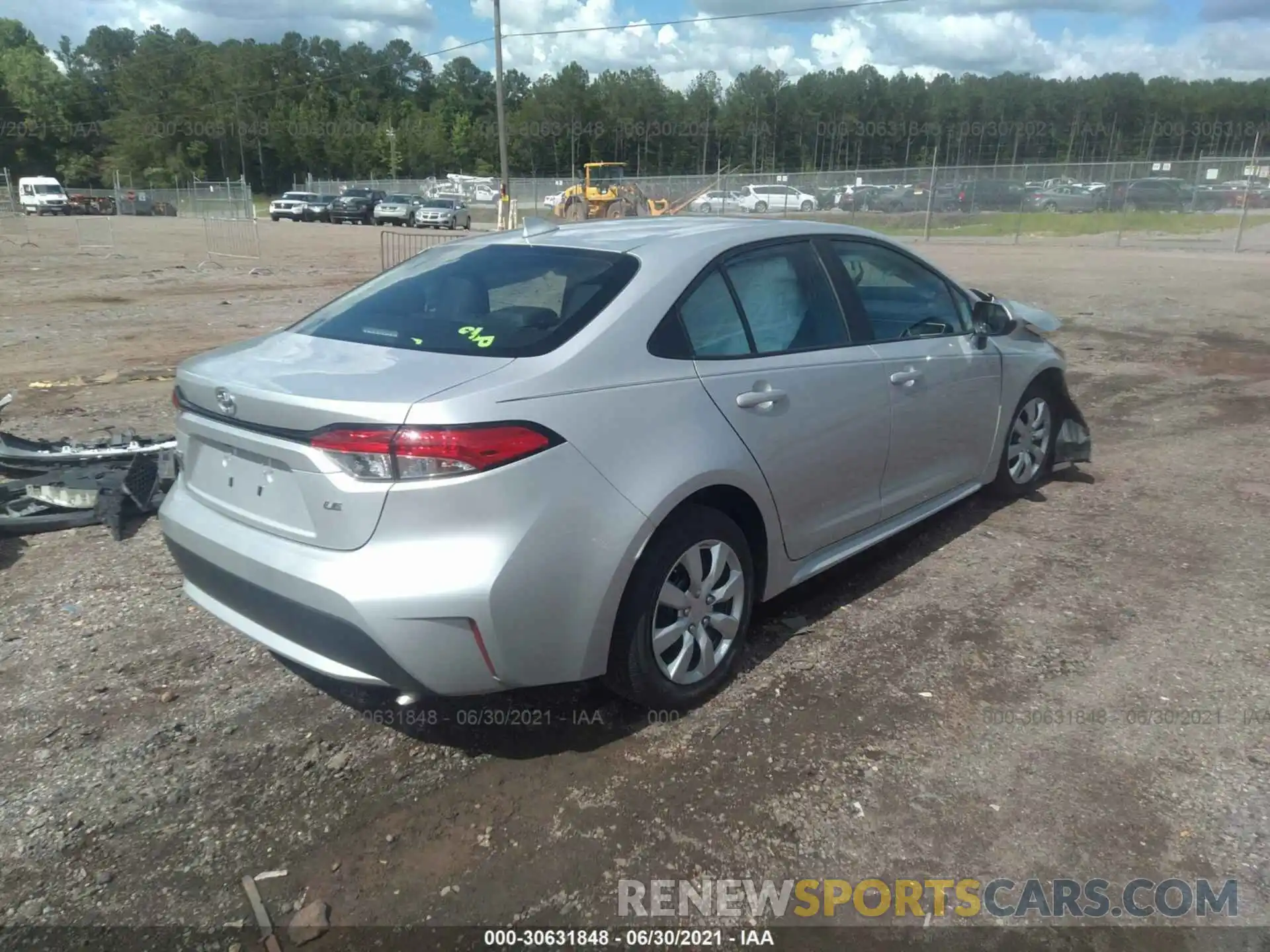 4 Photograph of a damaged car 5YFEPRAE7LP089222 TOYOTA COROLLA 2020