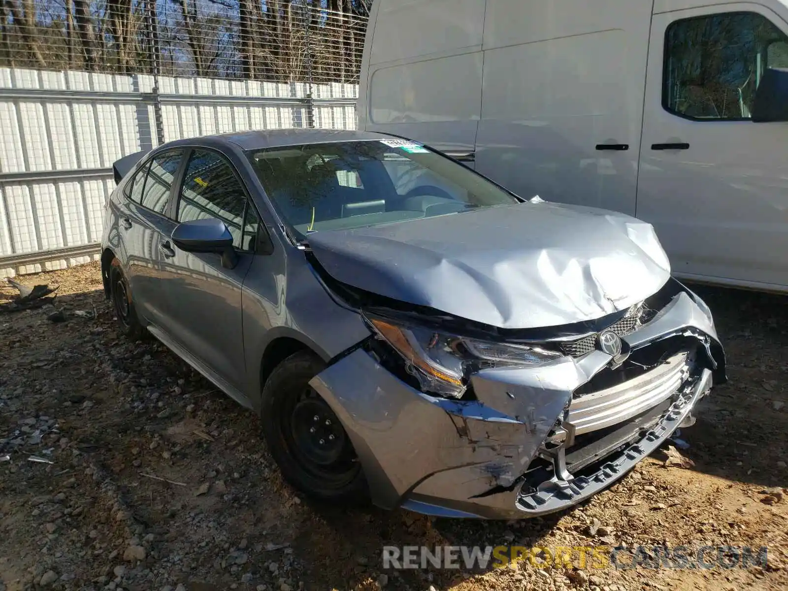 1 Photograph of a damaged car 5YFEPRAE7LP089432 TOYOTA COROLLA 2020