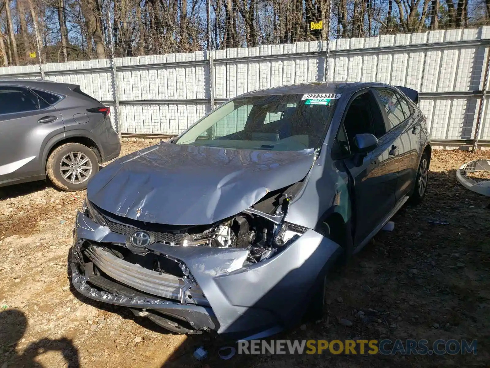 2 Photograph of a damaged car 5YFEPRAE7LP089432 TOYOTA COROLLA 2020