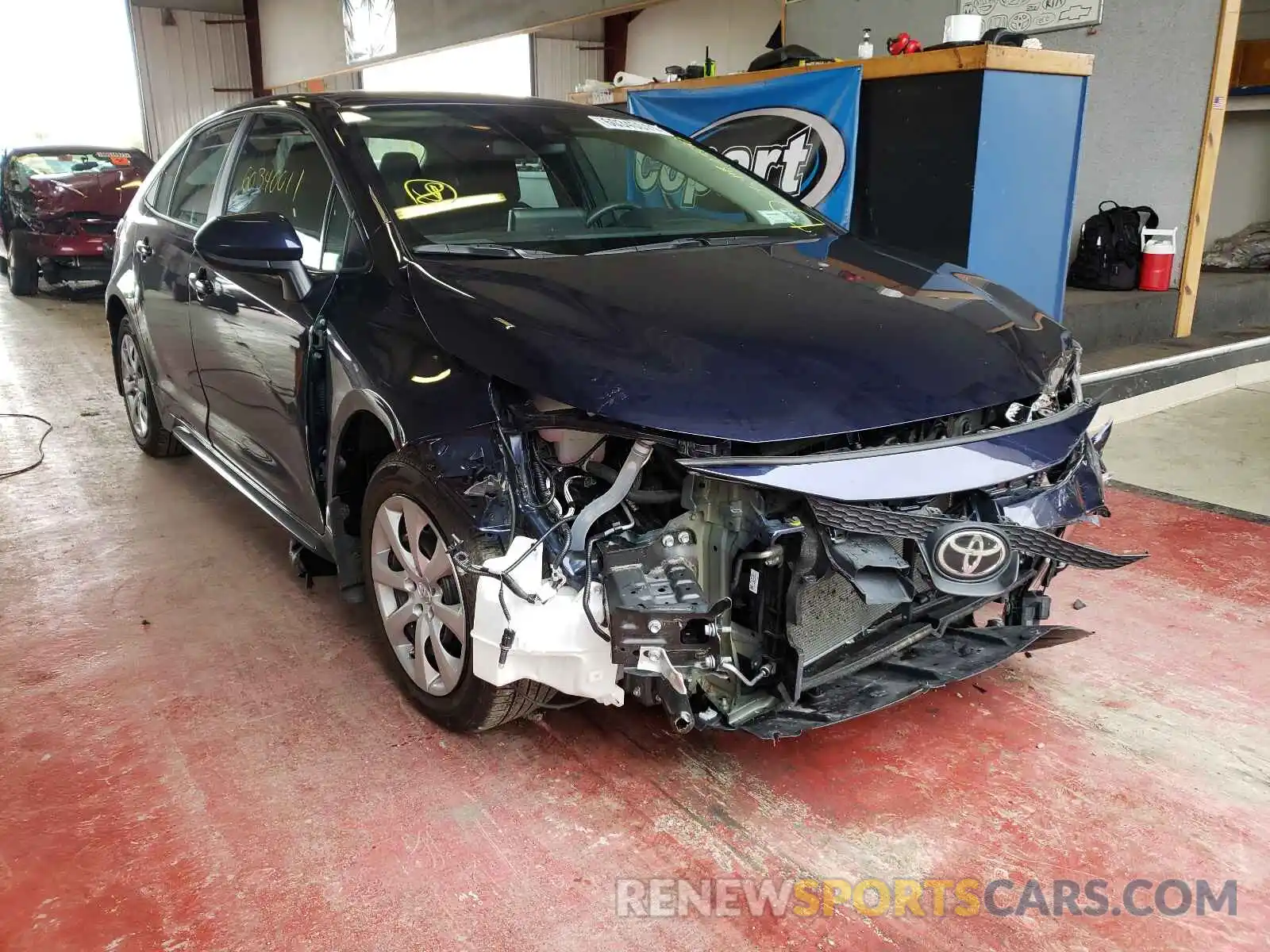 1 Photograph of a damaged car 5YFEPRAE7LP089902 TOYOTA COROLLA 2020