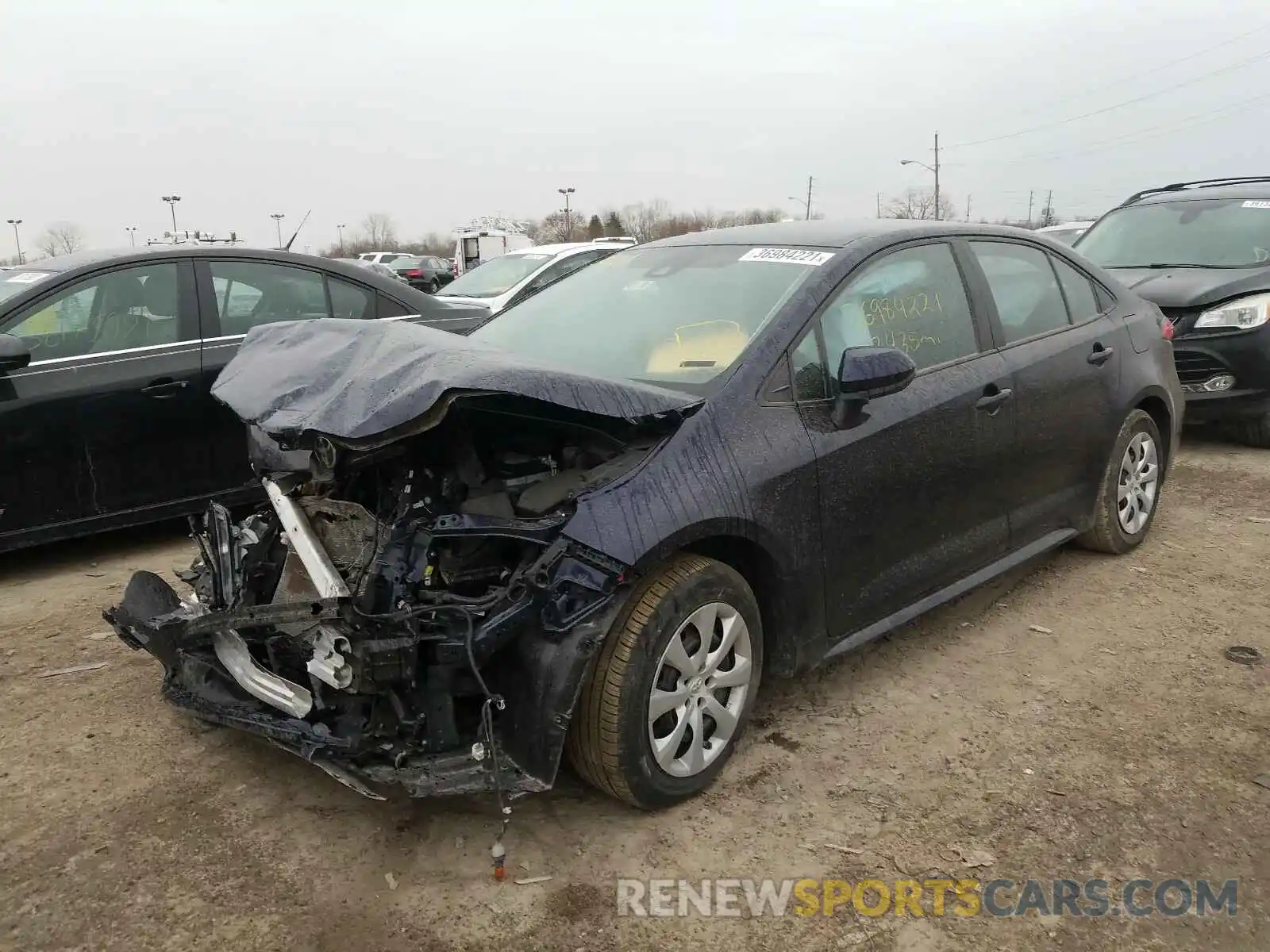 2 Photograph of a damaged car 5YFEPRAE7LP090032 TOYOTA COROLLA 2020