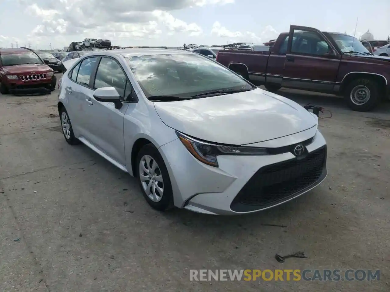 1 Photograph of a damaged car 5YFEPRAE7LP090127 TOYOTA COROLLA 2020